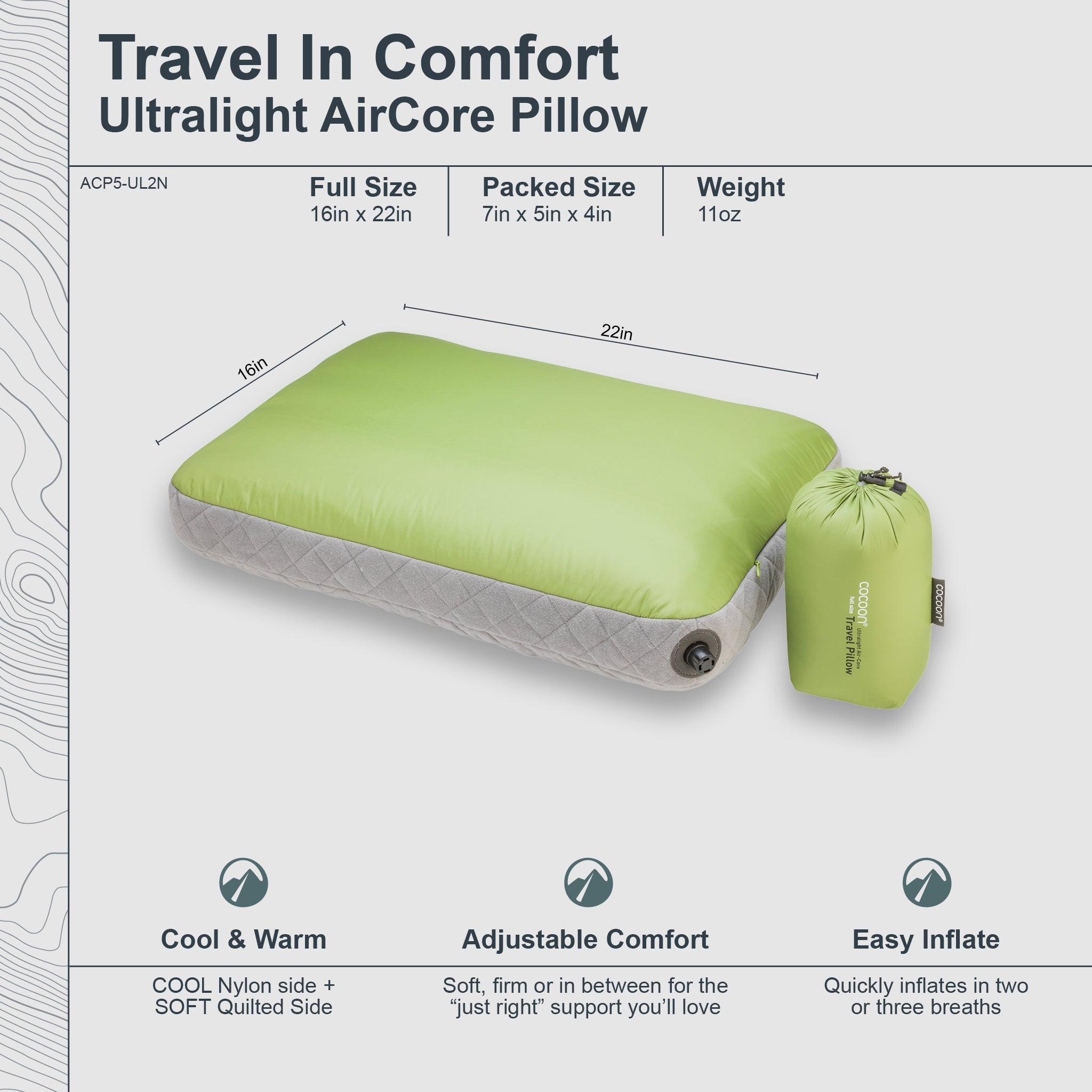 COCOON AirCore Pillow Ultralight
