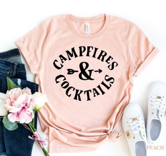 Campfires and Cocktails T Shirt
