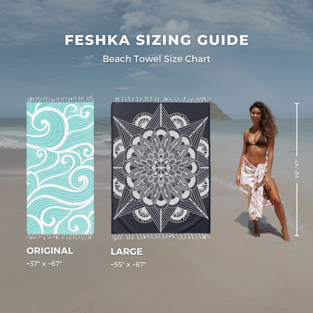 Feshka Cat Eye Turkish Cotton Beach Towel