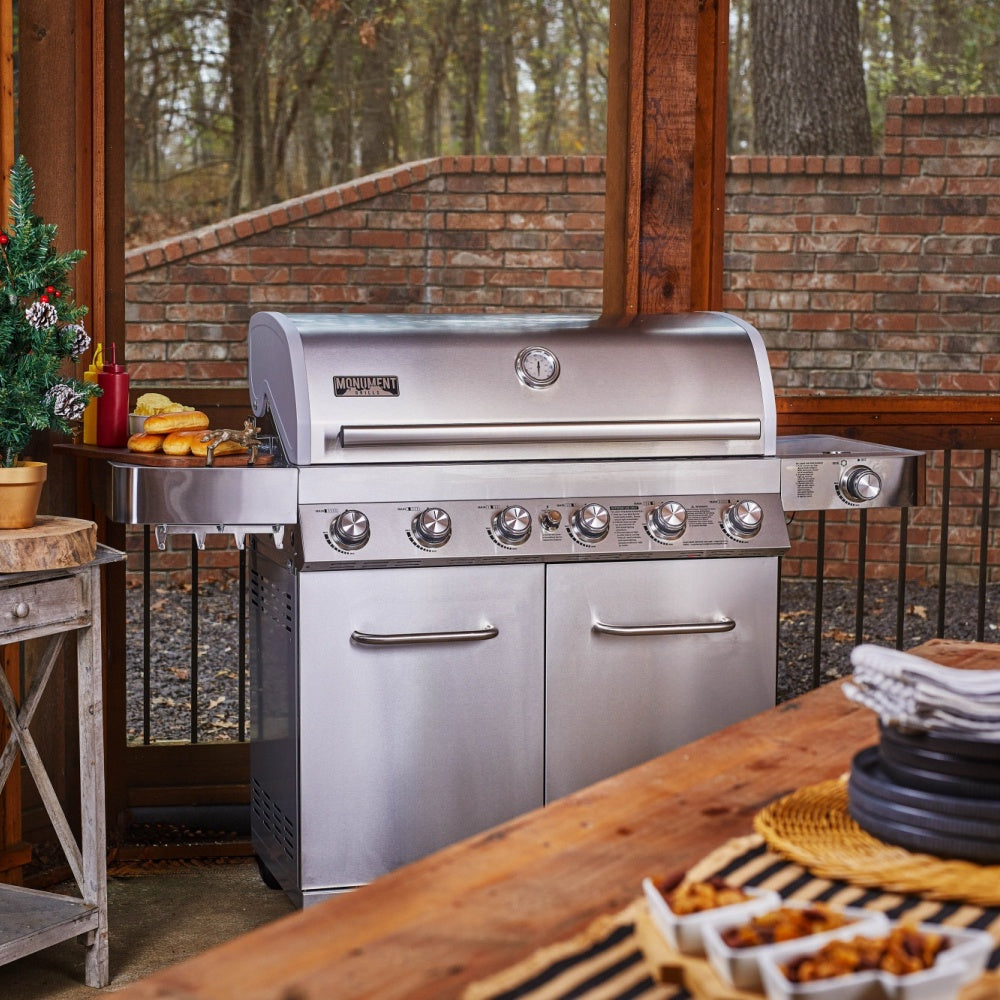 Full Stainless Propane Gas Grill