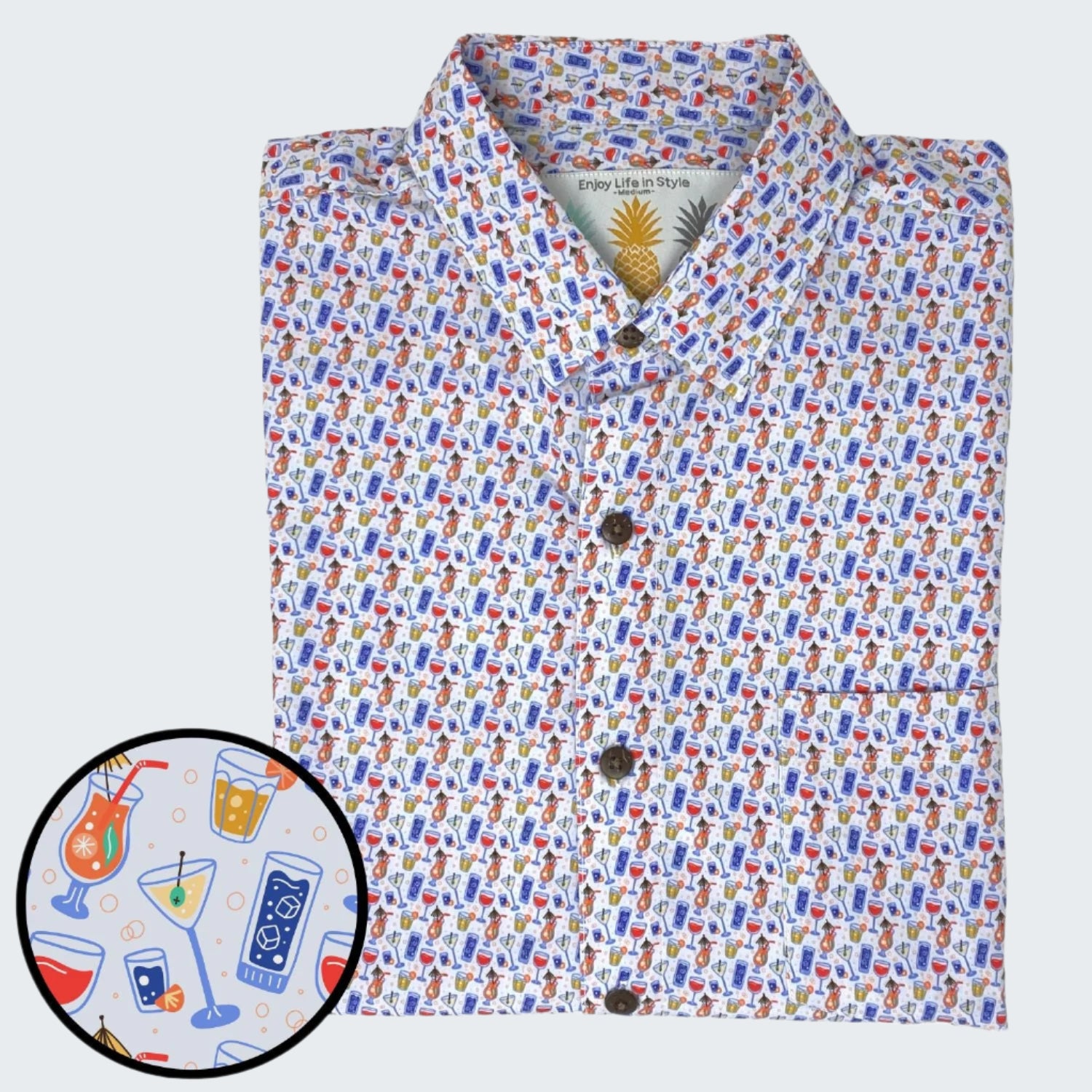 Super Stretch - Cocktails & Martinis Hawaiian Shirt