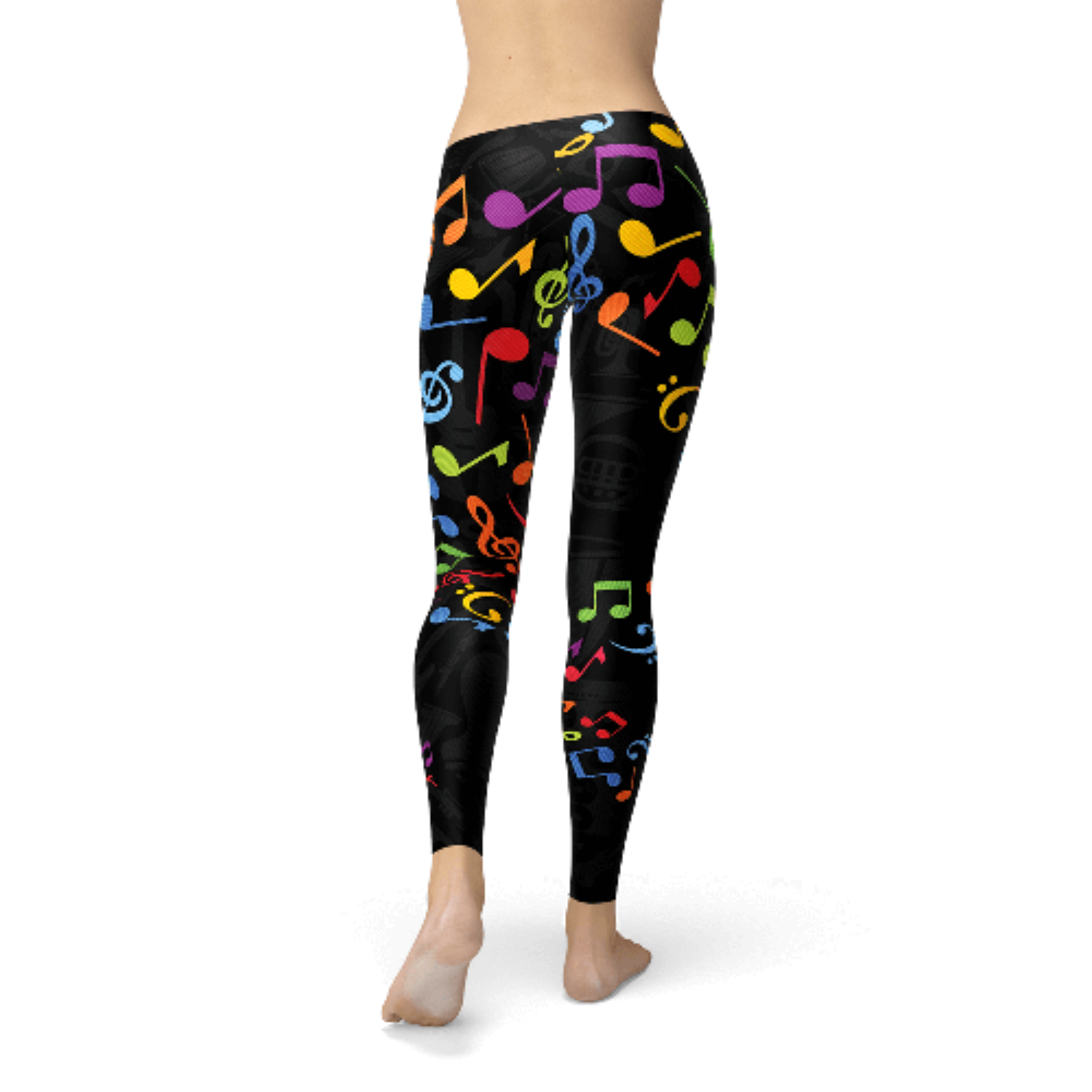 Colorful Music Notes Leggings