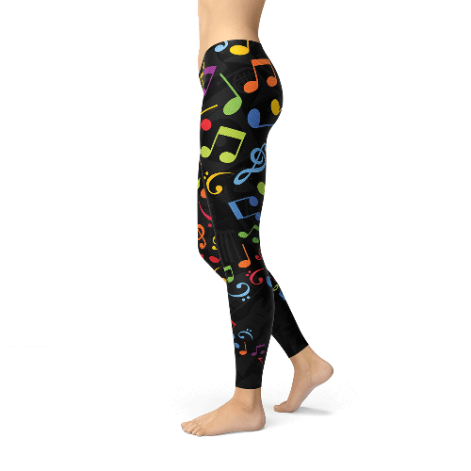 Colorful Music Notes Leggings