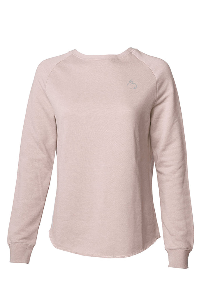 Pink sweatshirt on a white background