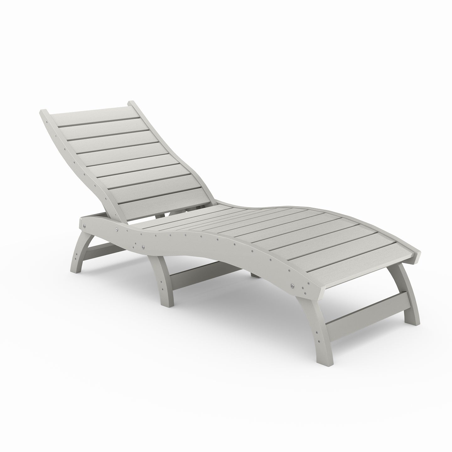 Gray lounge chair on a white background