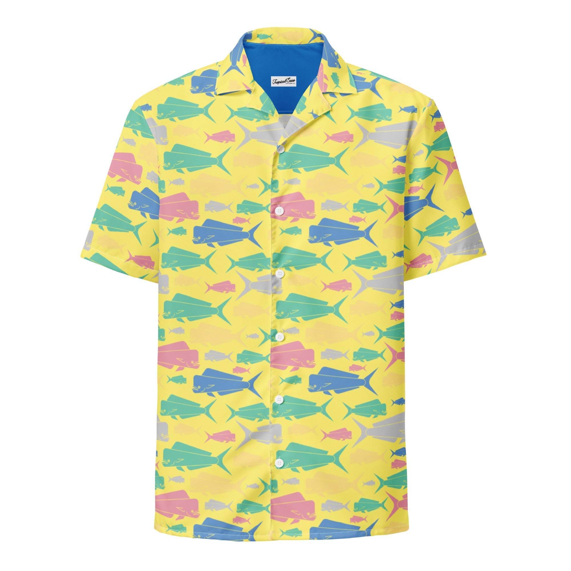 Dorado Fish Island Button Down Hawaiian Shirt