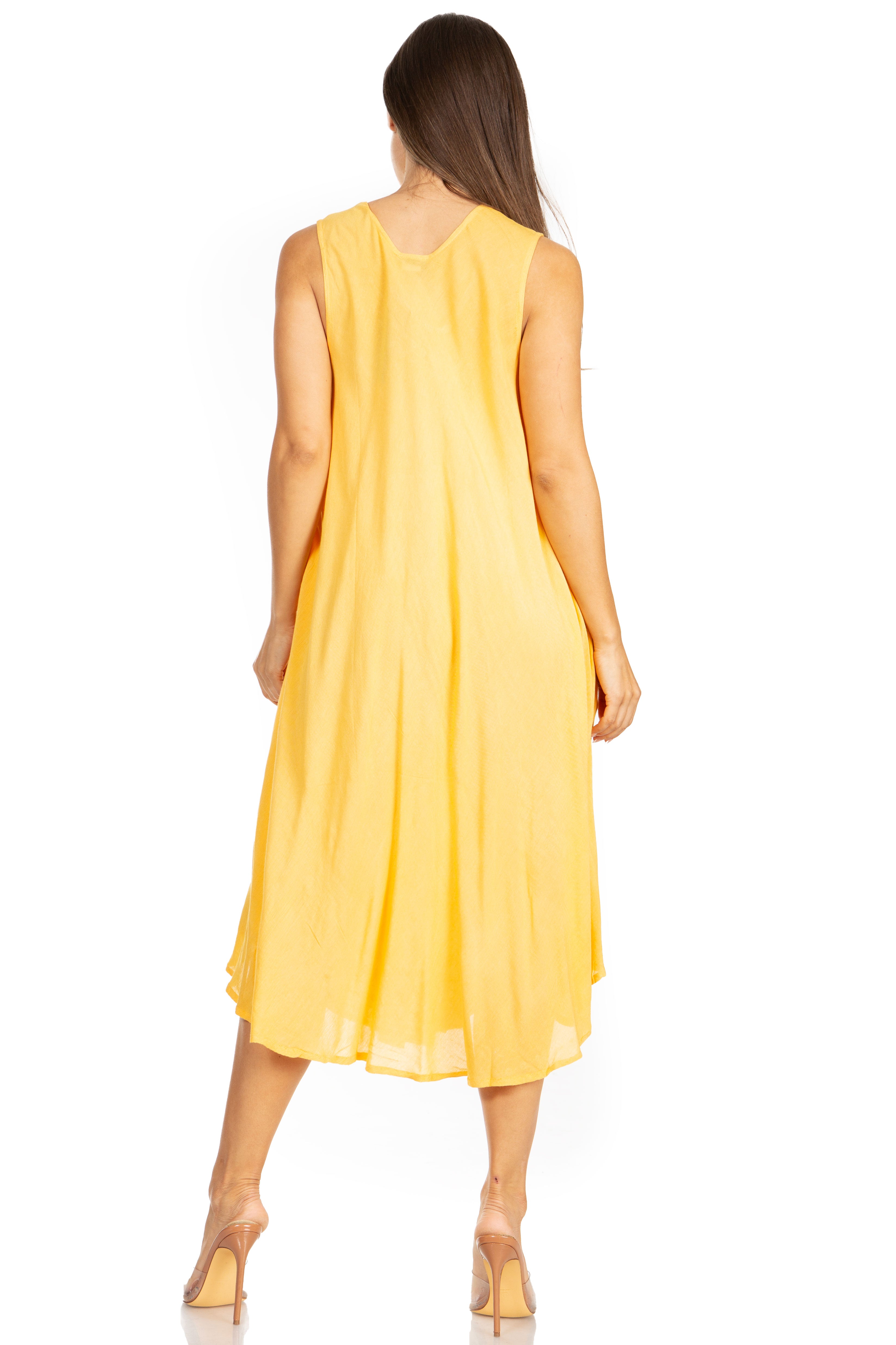 Yellow Sleeveless Dress