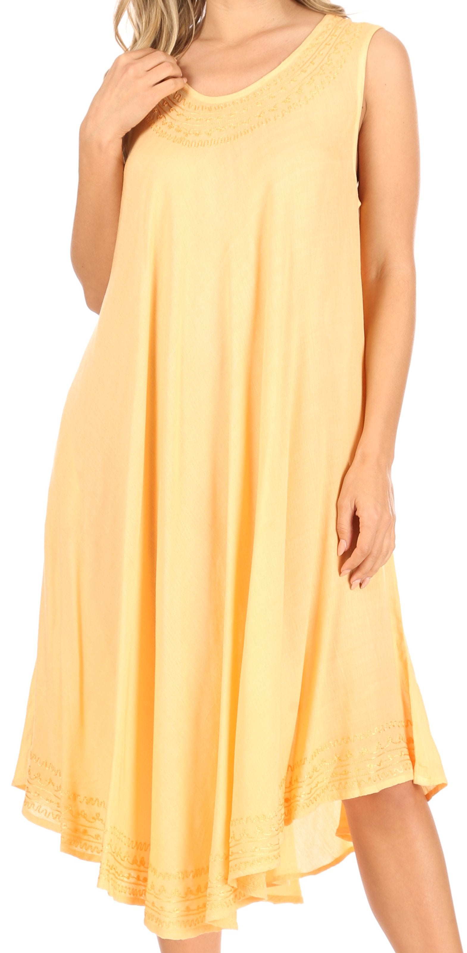 Yellow Sleeveless Dress