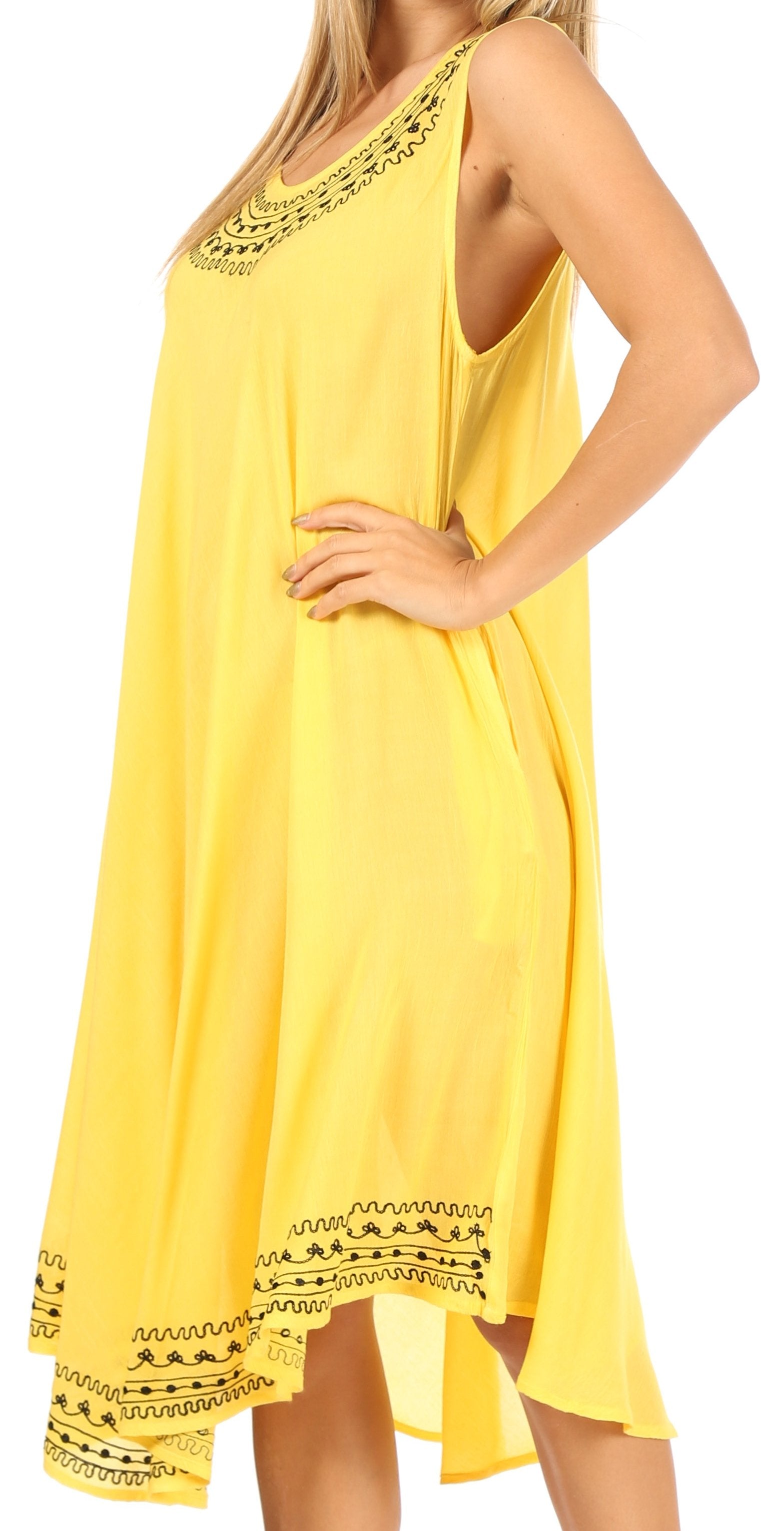 Yellow Sleeveless Dress