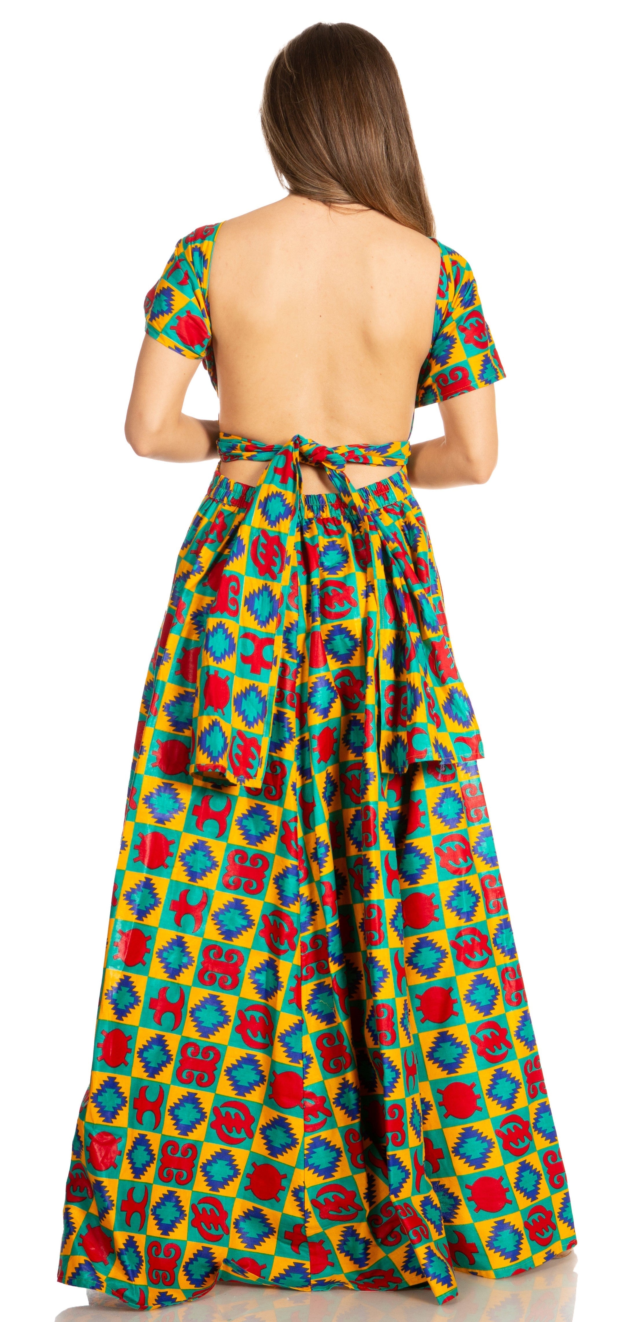 Sakkas - Sandy Sexy Backless Year Around Long Maxi Infinity Dress