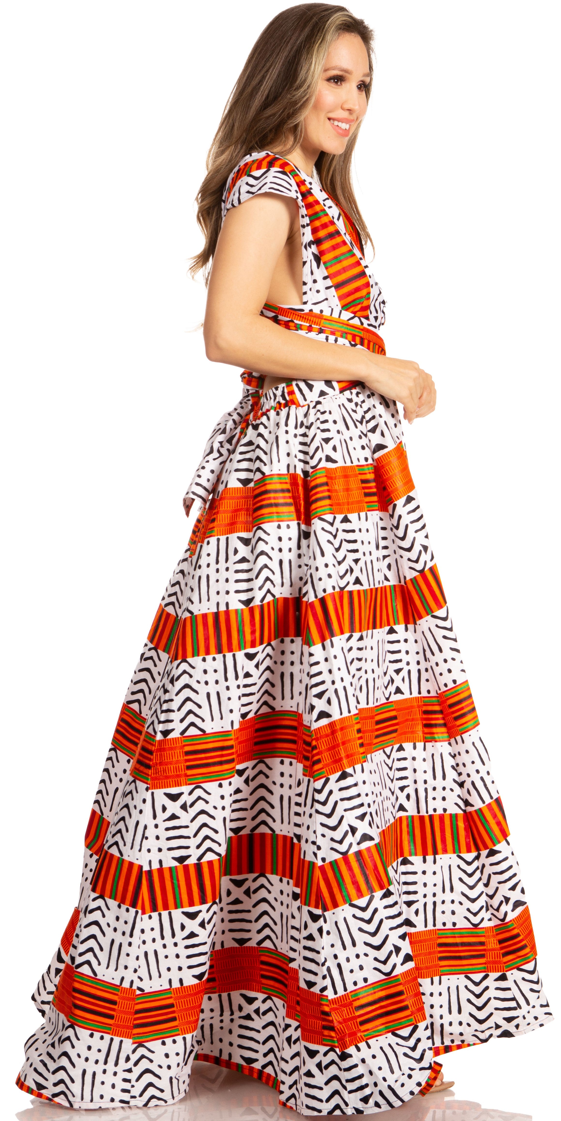 Sakkas - Sandy Sexy Backless Year Around Long Maxi Infinity Dress