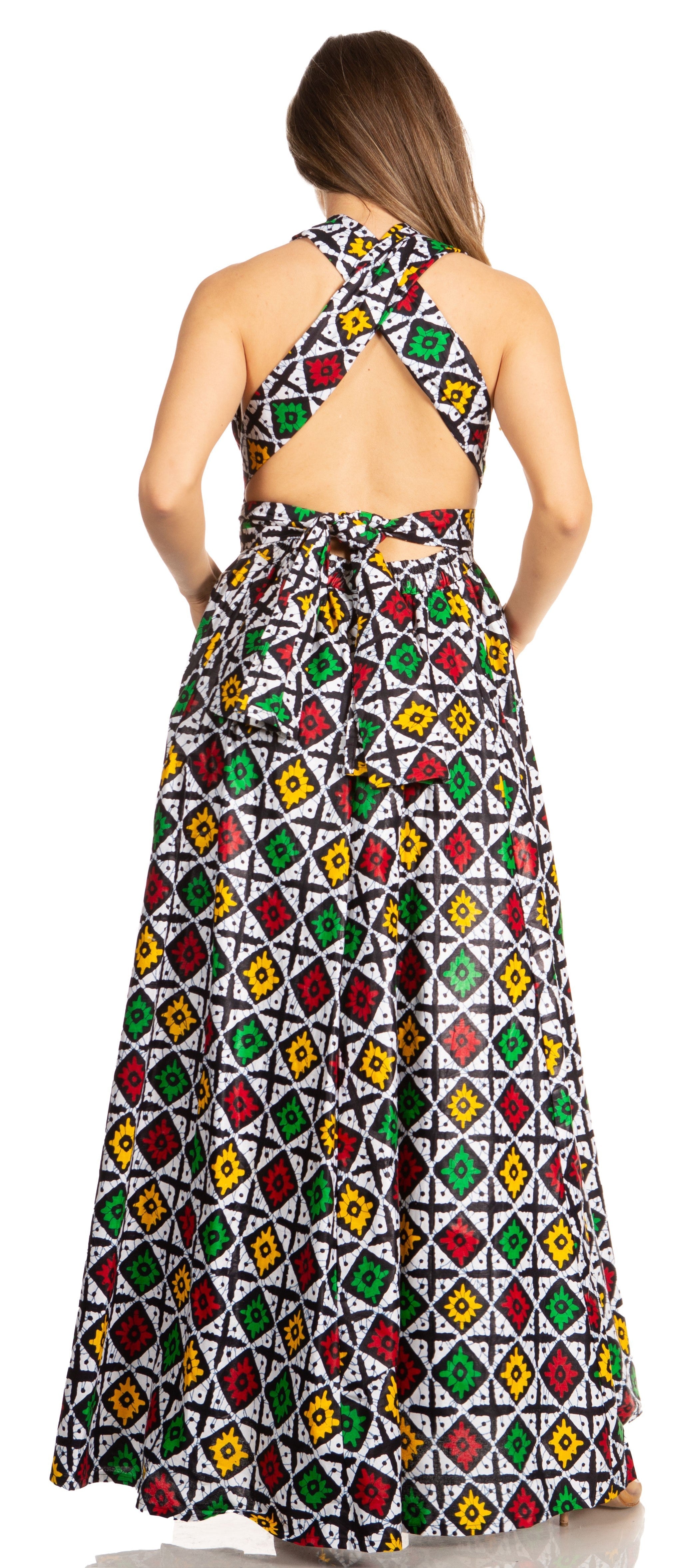 Sakkas - Sandy Sexy Backless Year Around Long Maxi Infinity Dress