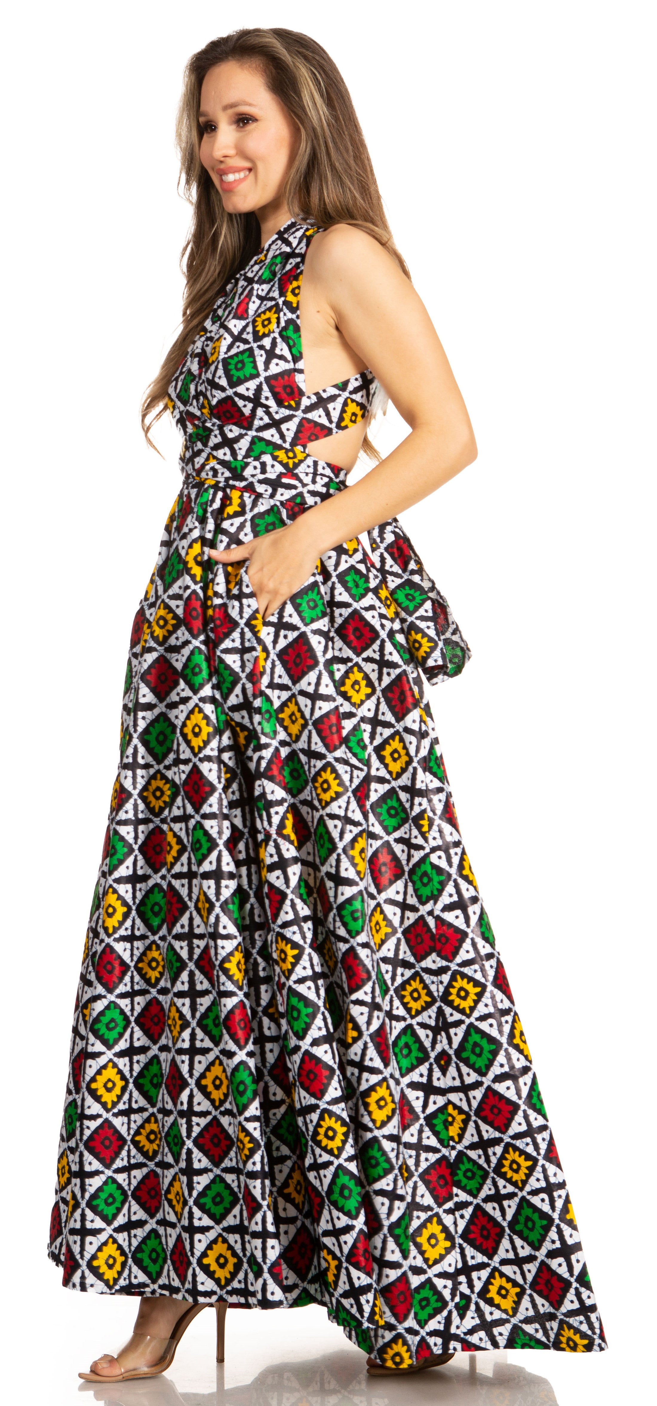 Sakkas - Sandy Sexy Backless Year Around Long Maxi Infinity Dress