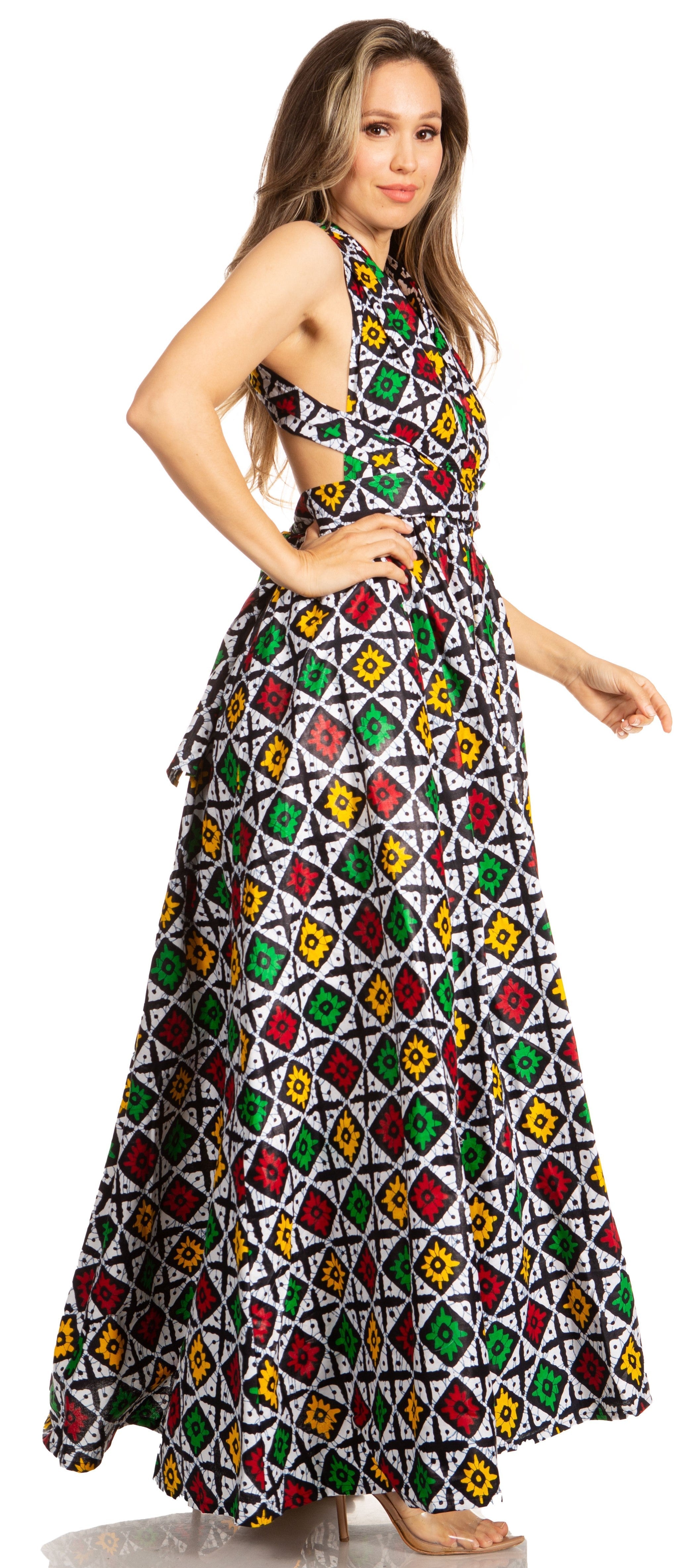 Sakkas - Sandy Sexy Backless Year Around Long Maxi Infinity Dress