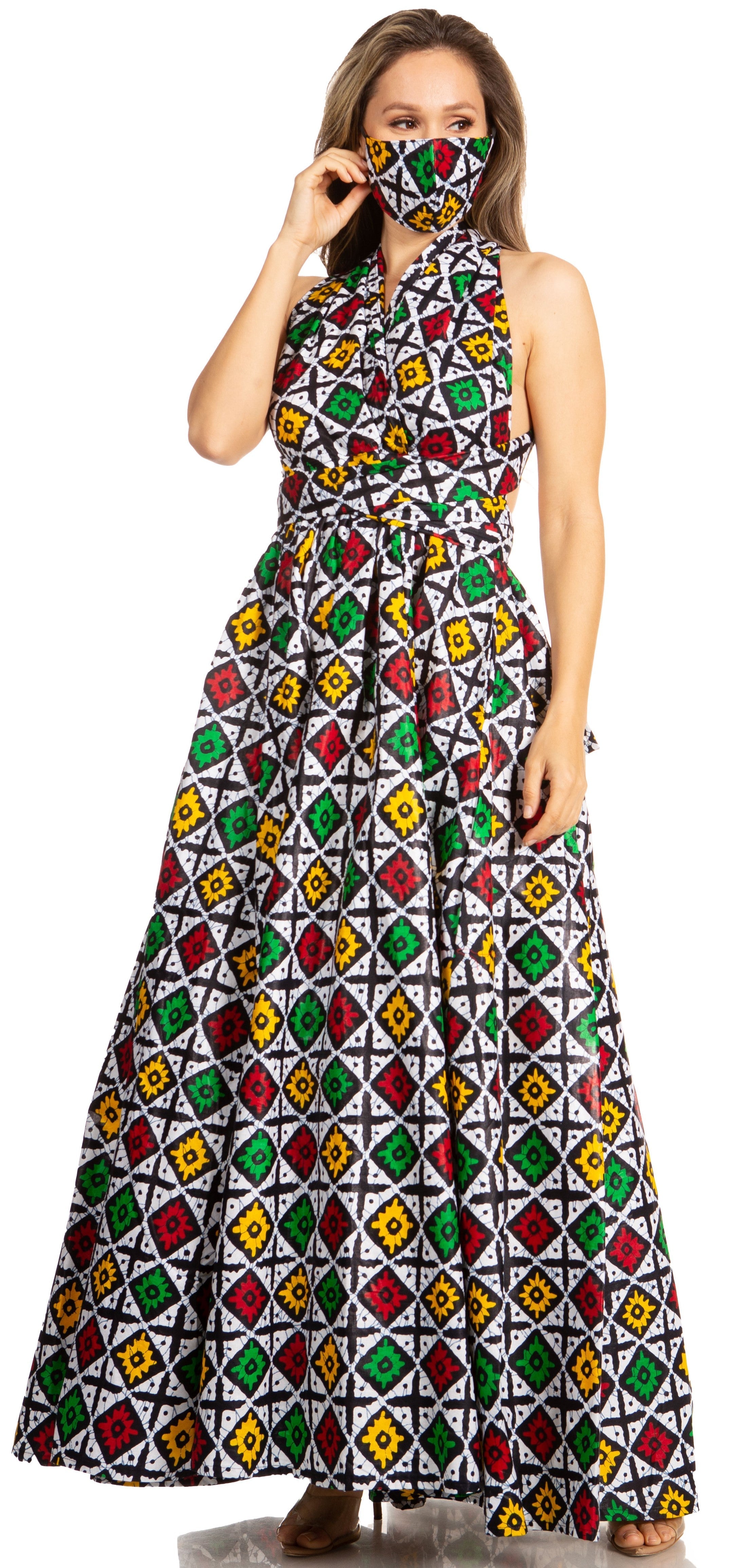 Sakkas - Sandy Sexy Backless Year Around Long Maxi Infinity Dress