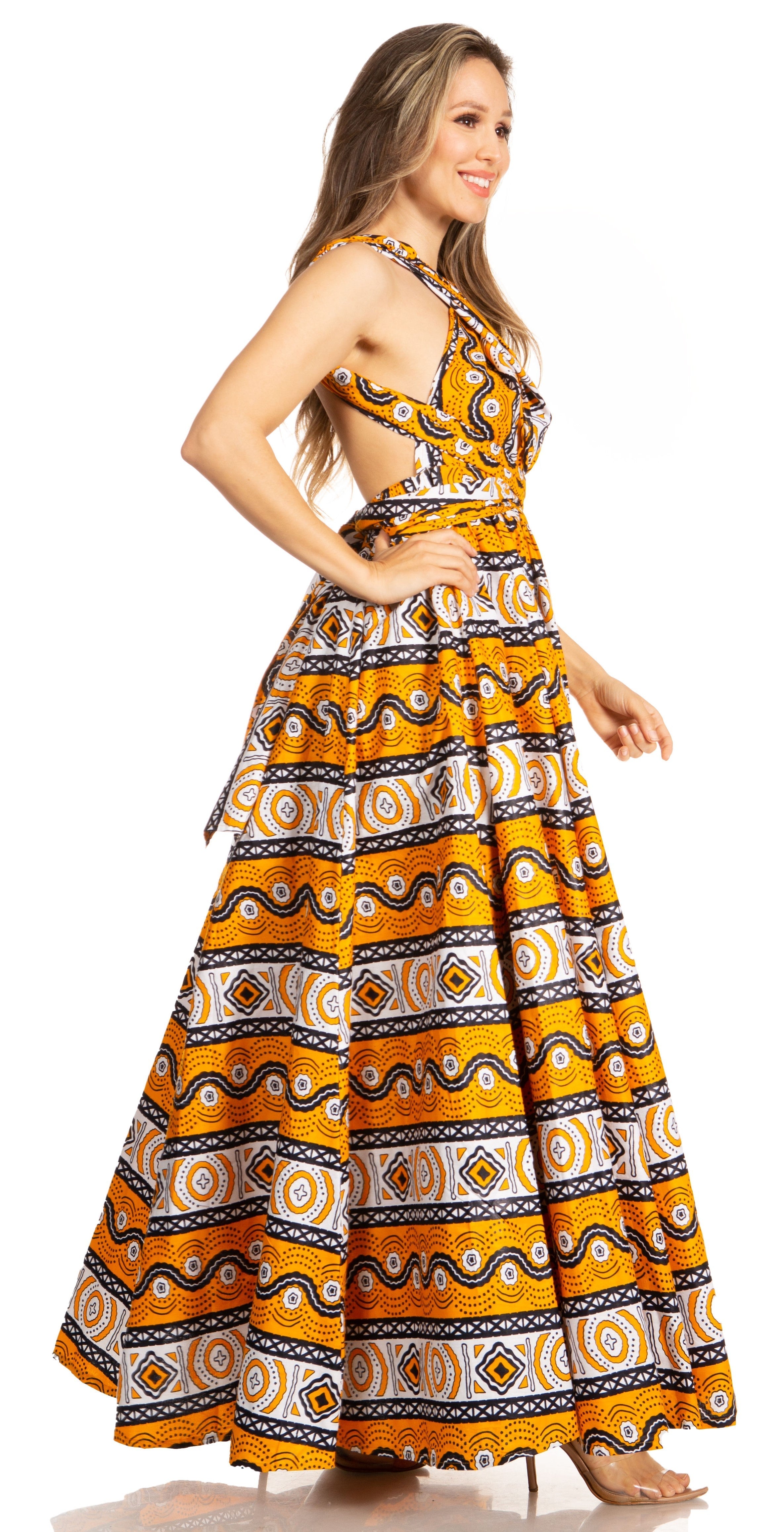 Sakkas - Sandy Sexy Backless Year Around Long Maxi Infinity Dress