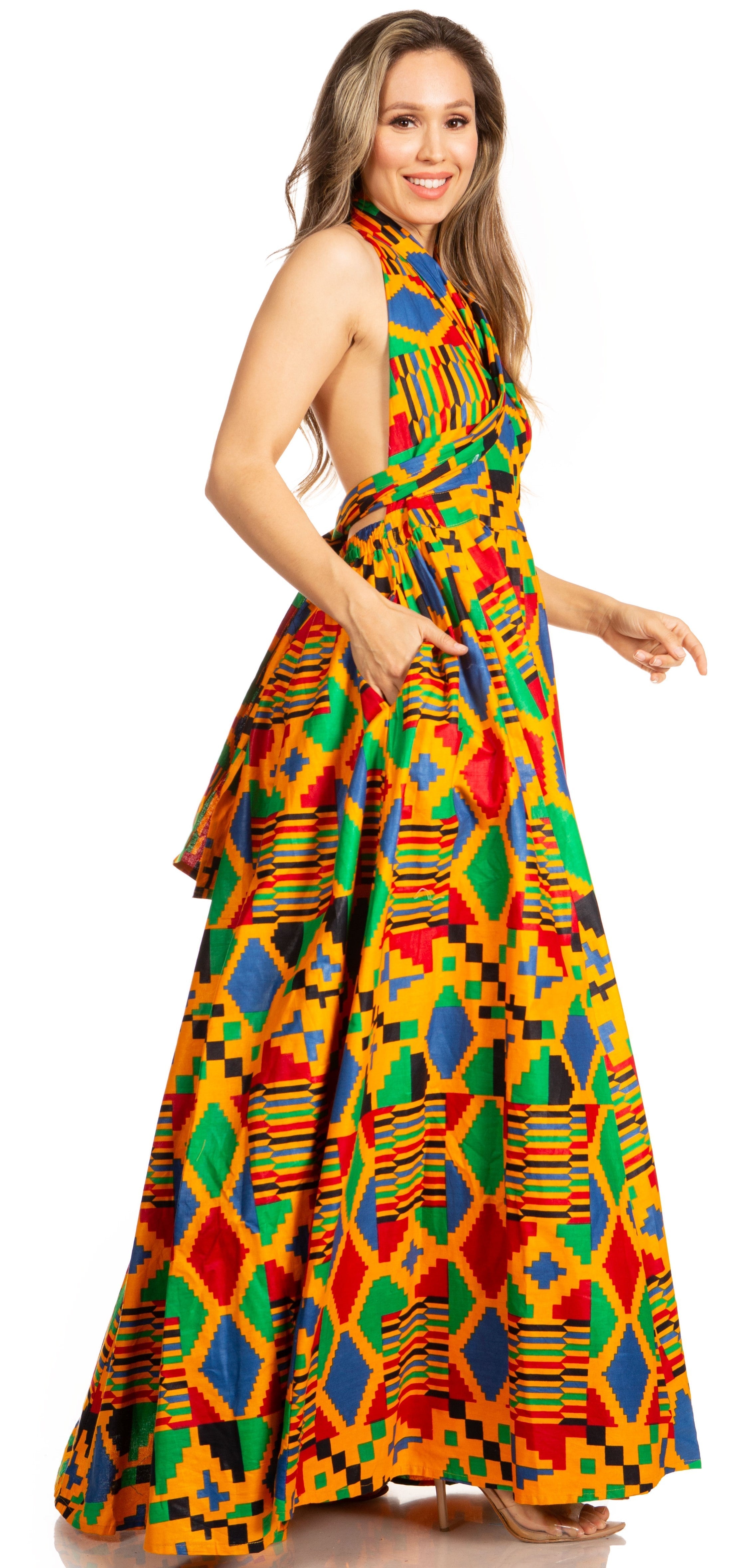 Sakkas - Sandy Sexy Backless Year Around Long Maxi Infinity Dress