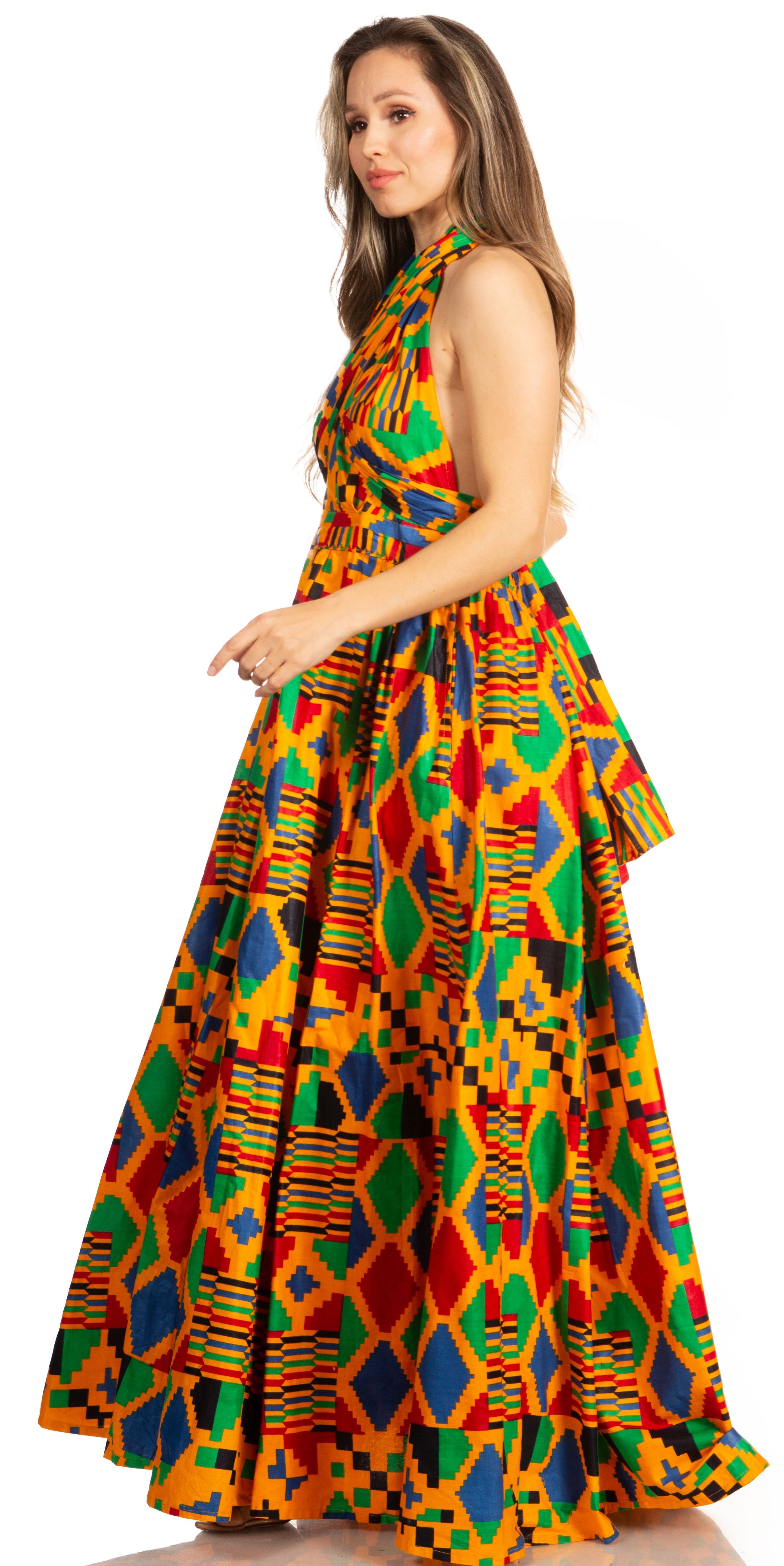 Sakkas - Sandy Sexy Backless Year Around Long Maxi Infinity Dress