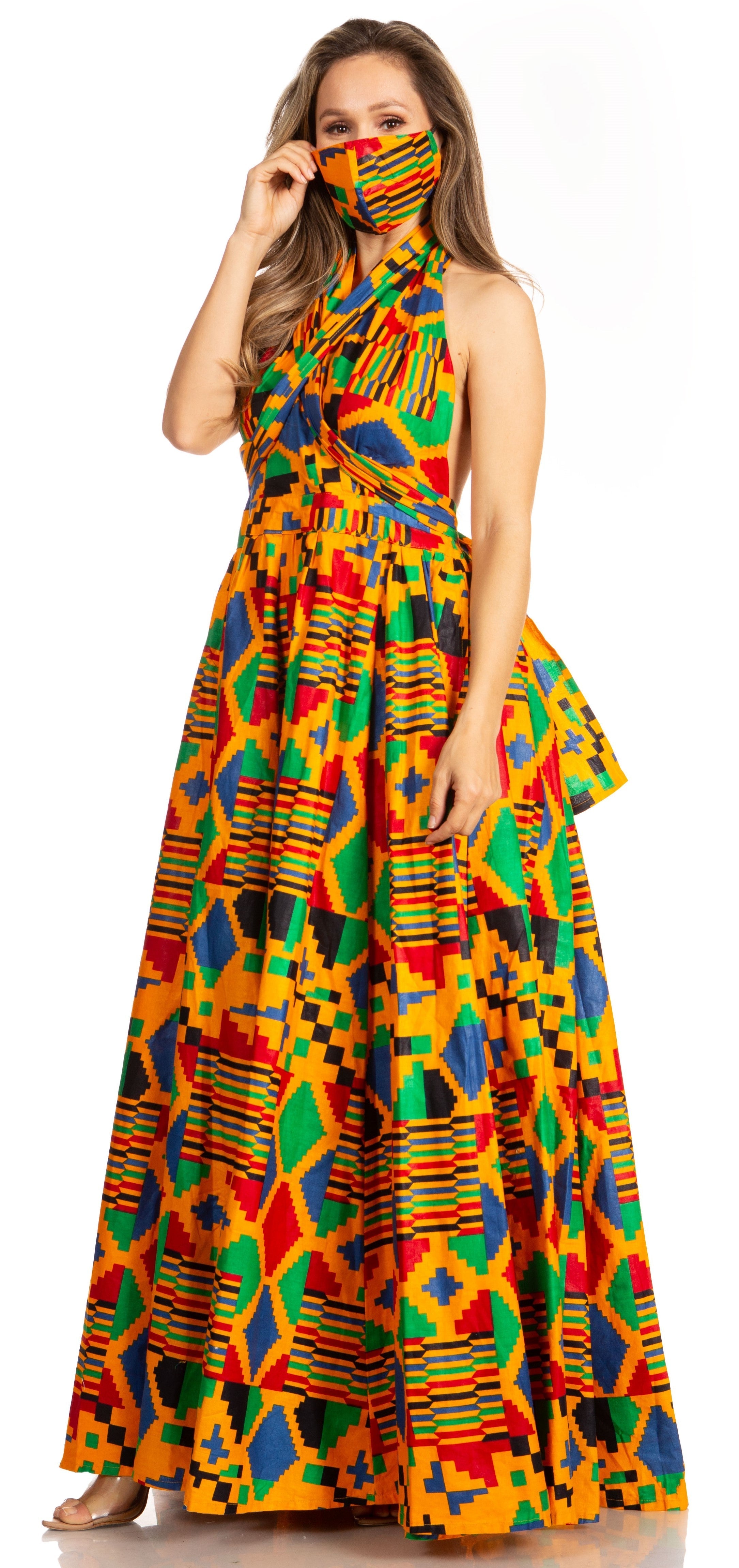Sakkas - Sandy Sexy Backless Year Around Long Maxi Infinity Dress