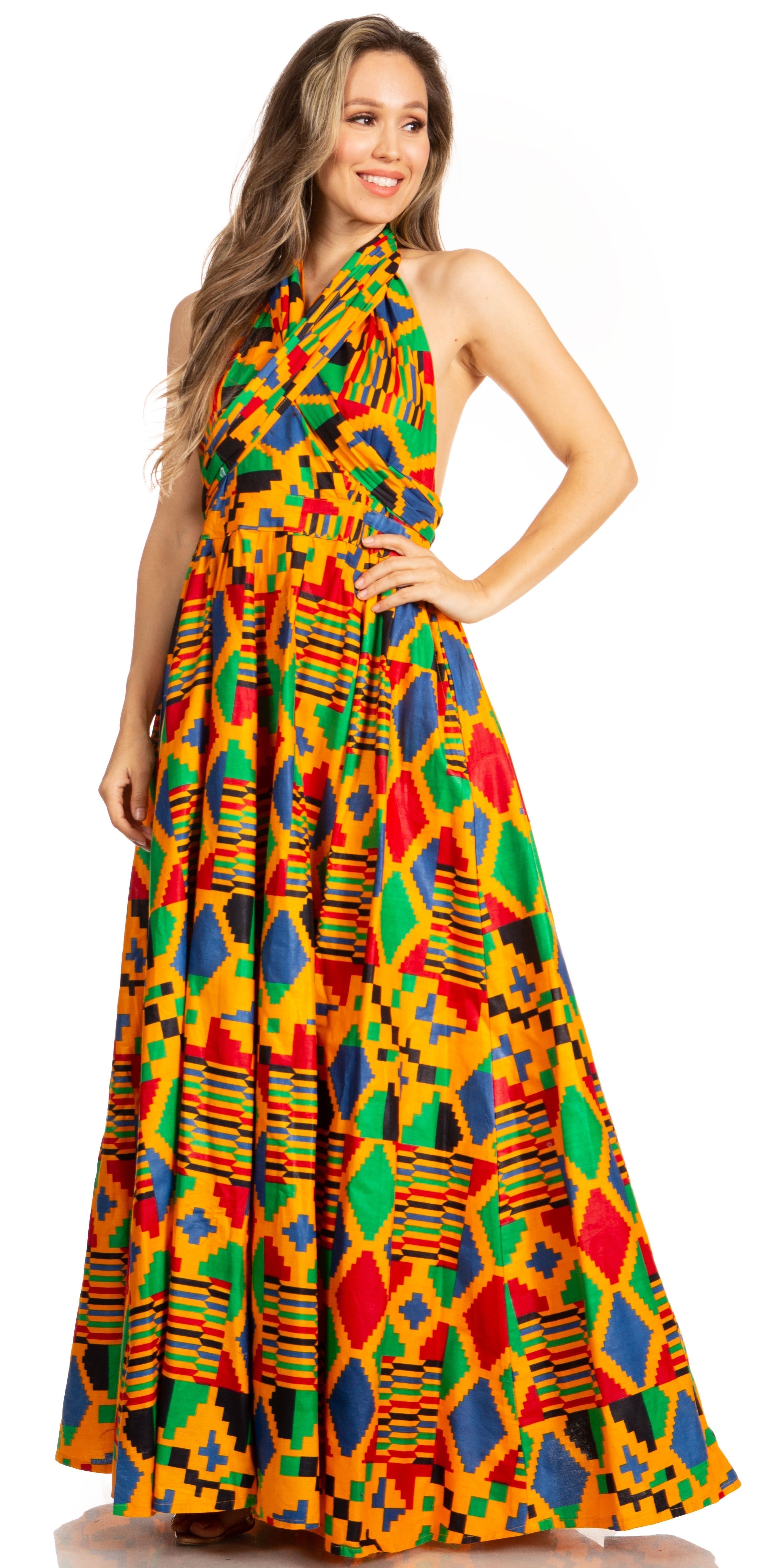 Sakkas - Sandy Sexy Backless Year Around Long Maxi Infinity Dress
