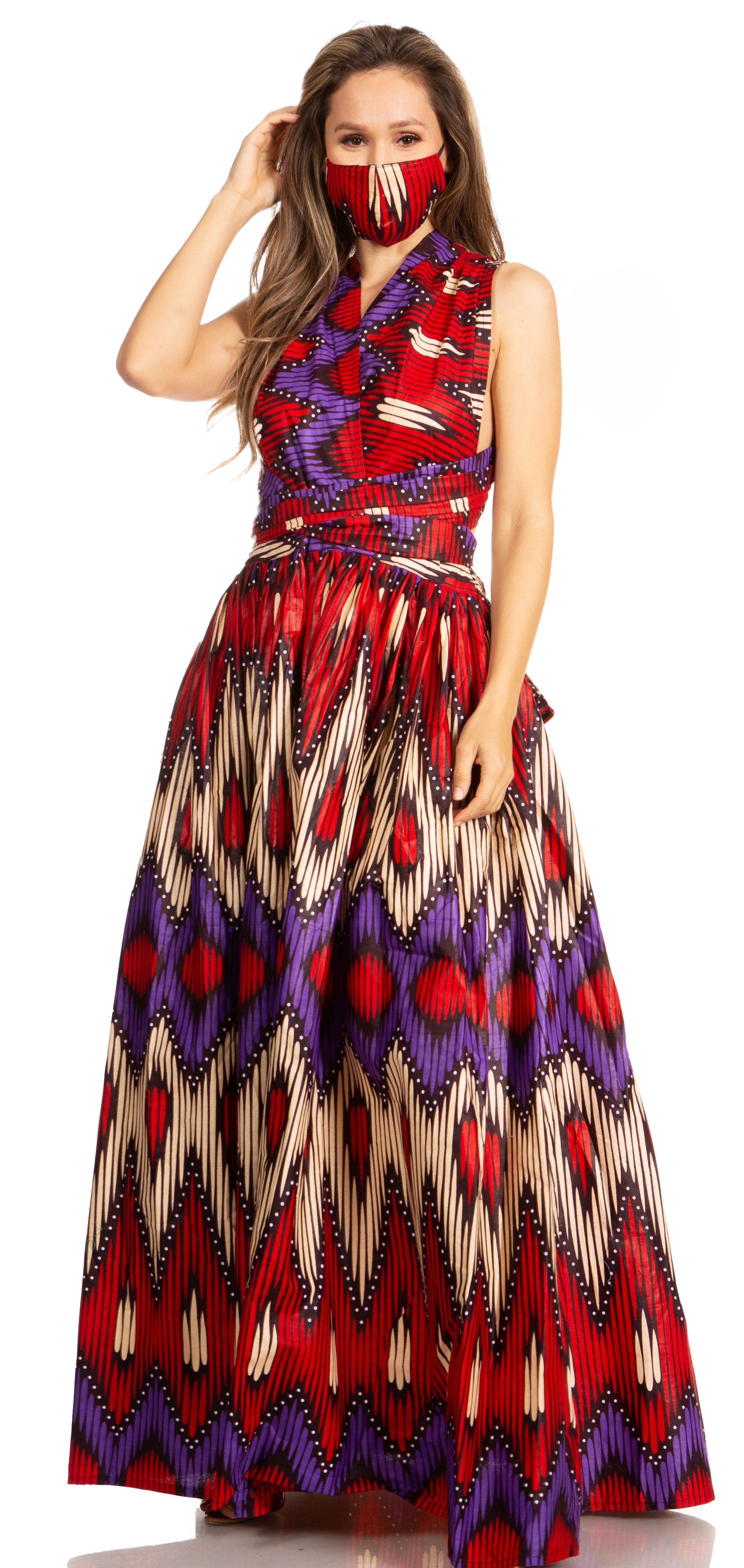 Sakkas - Sandy Sexy Backless Year Around Long Maxi Infinity Dress