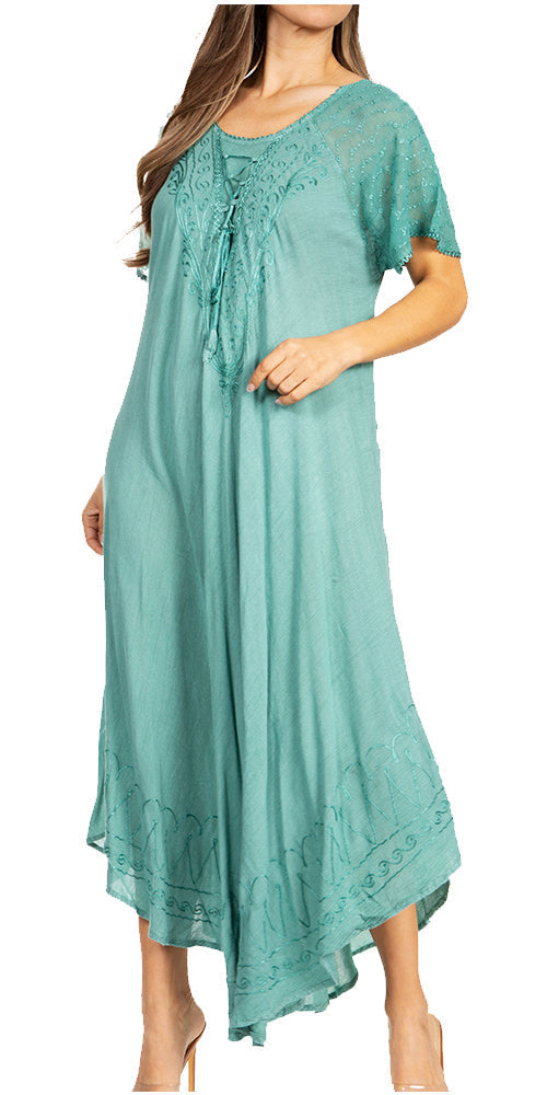Teal Lace Dress