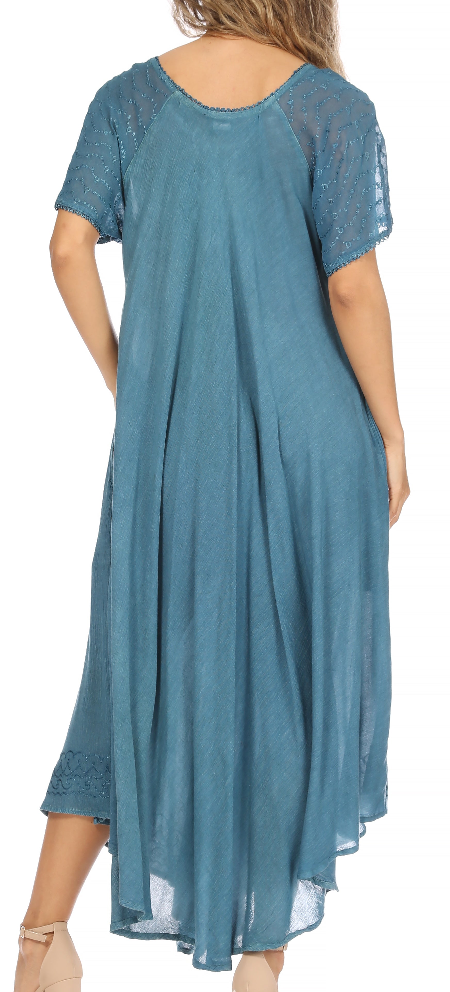 Teal Lace Dress