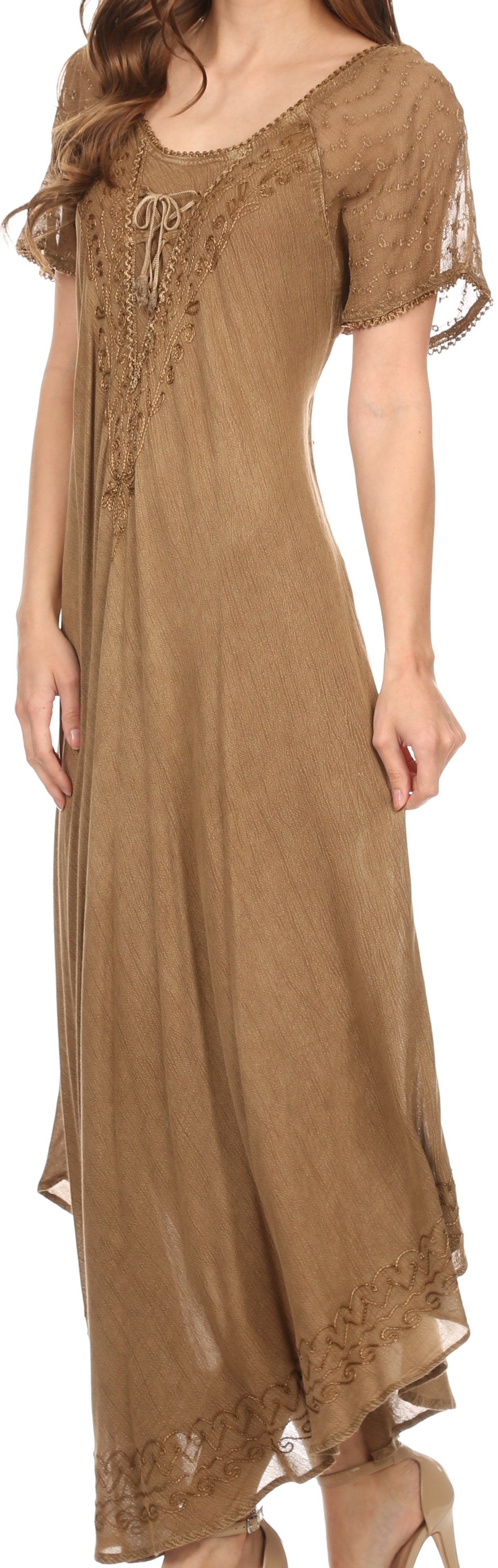 Brown Lace Dress