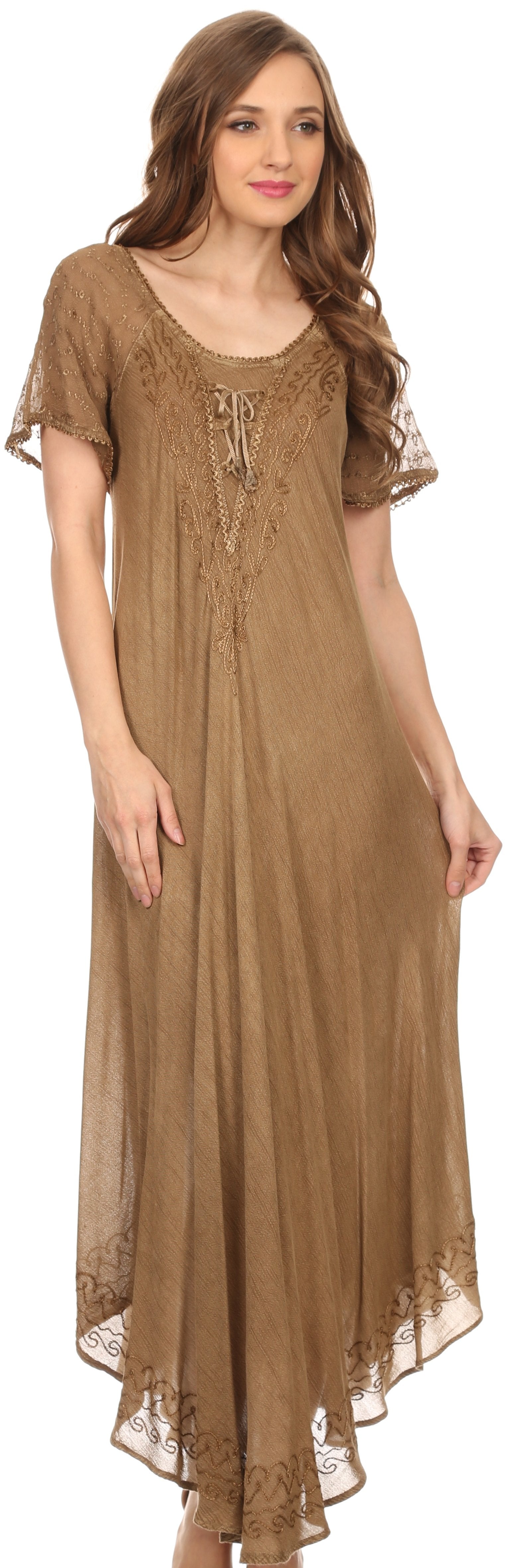 Brown Lace Dress