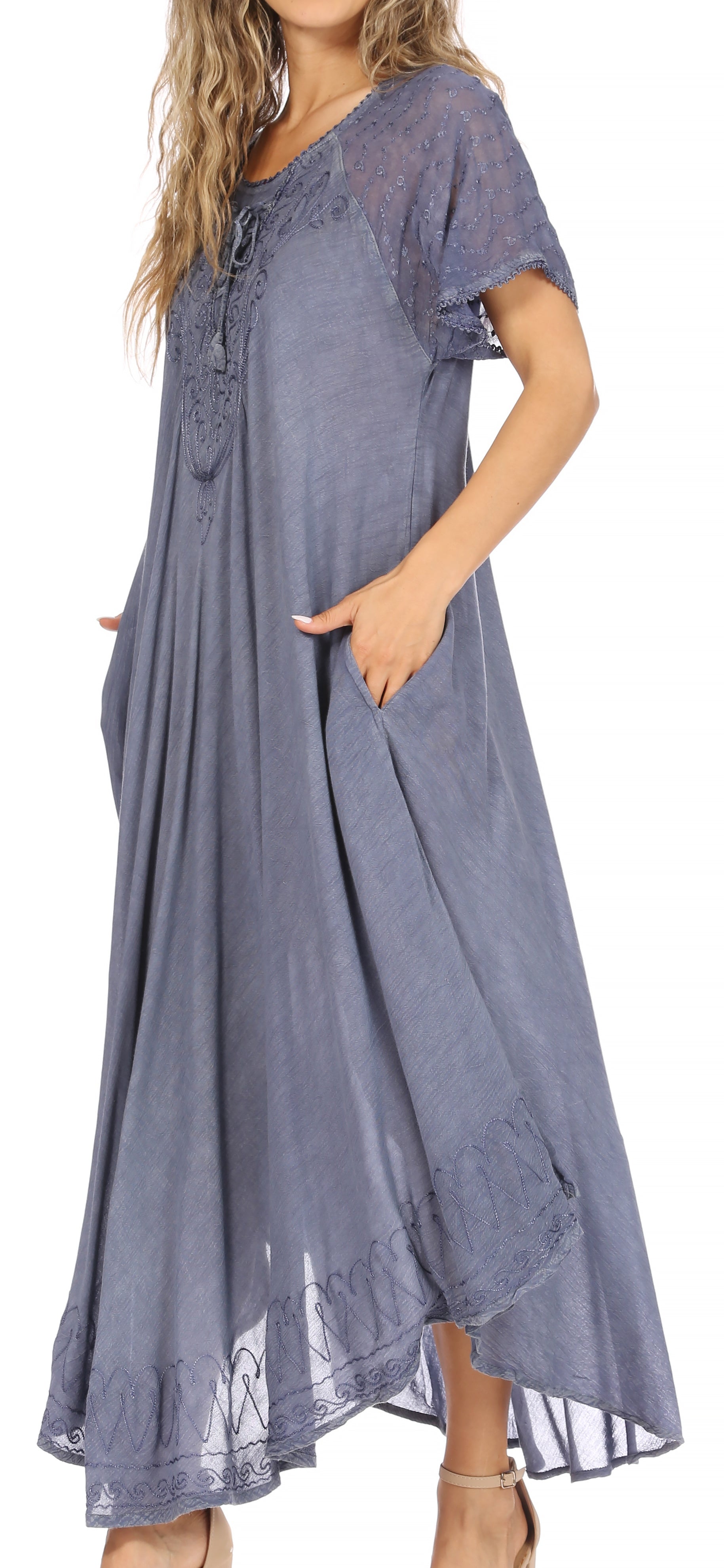 Gray Lace Dress