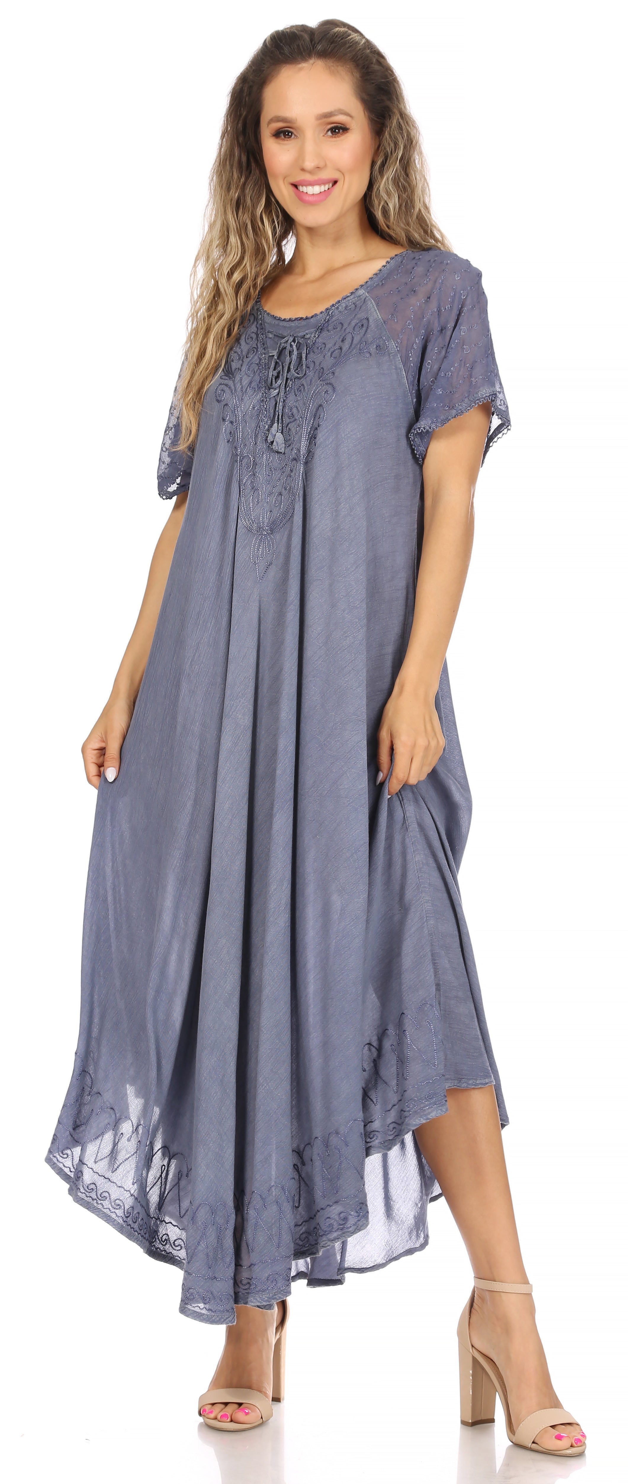 Gray Lace Dress