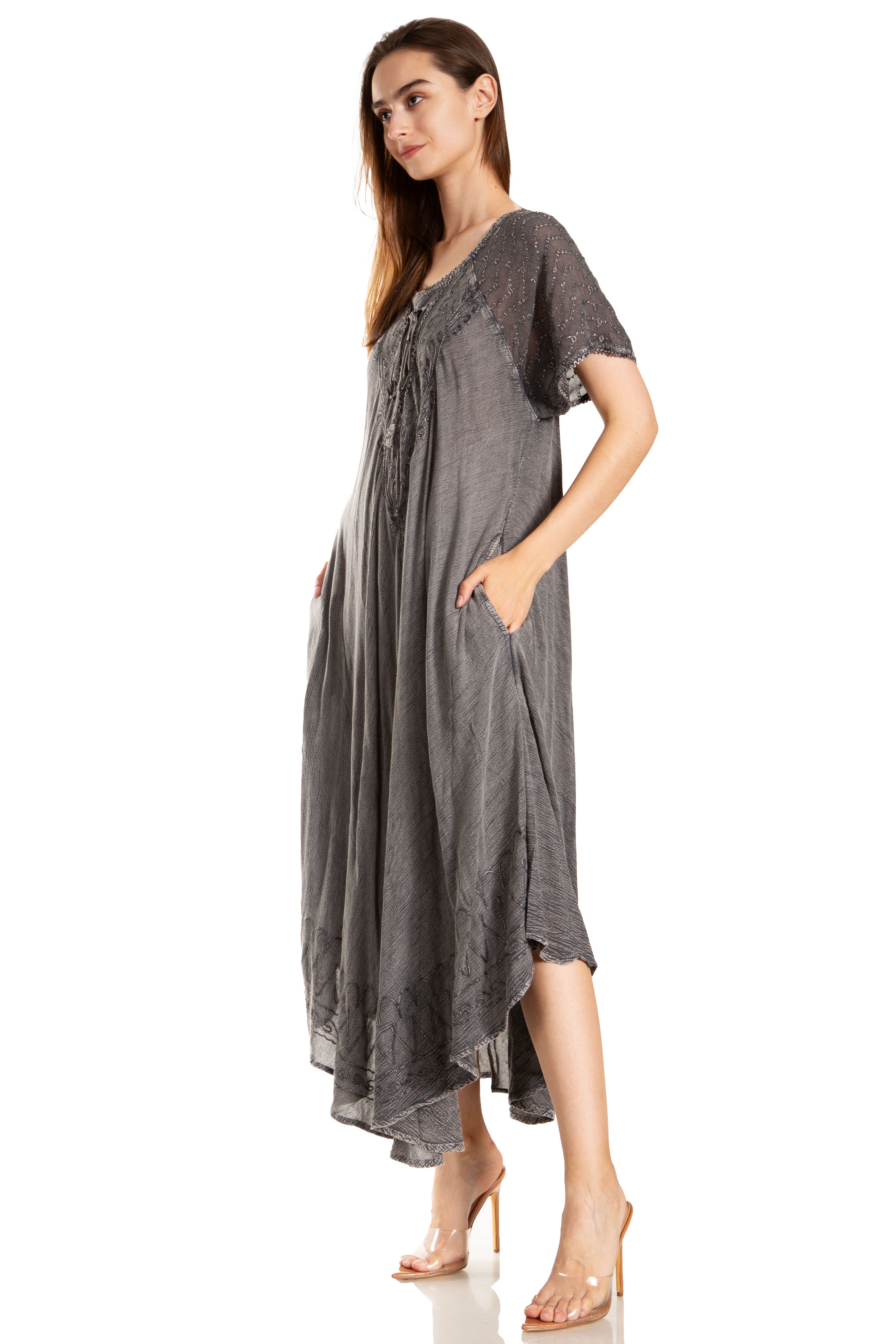 Gray Lace Dress