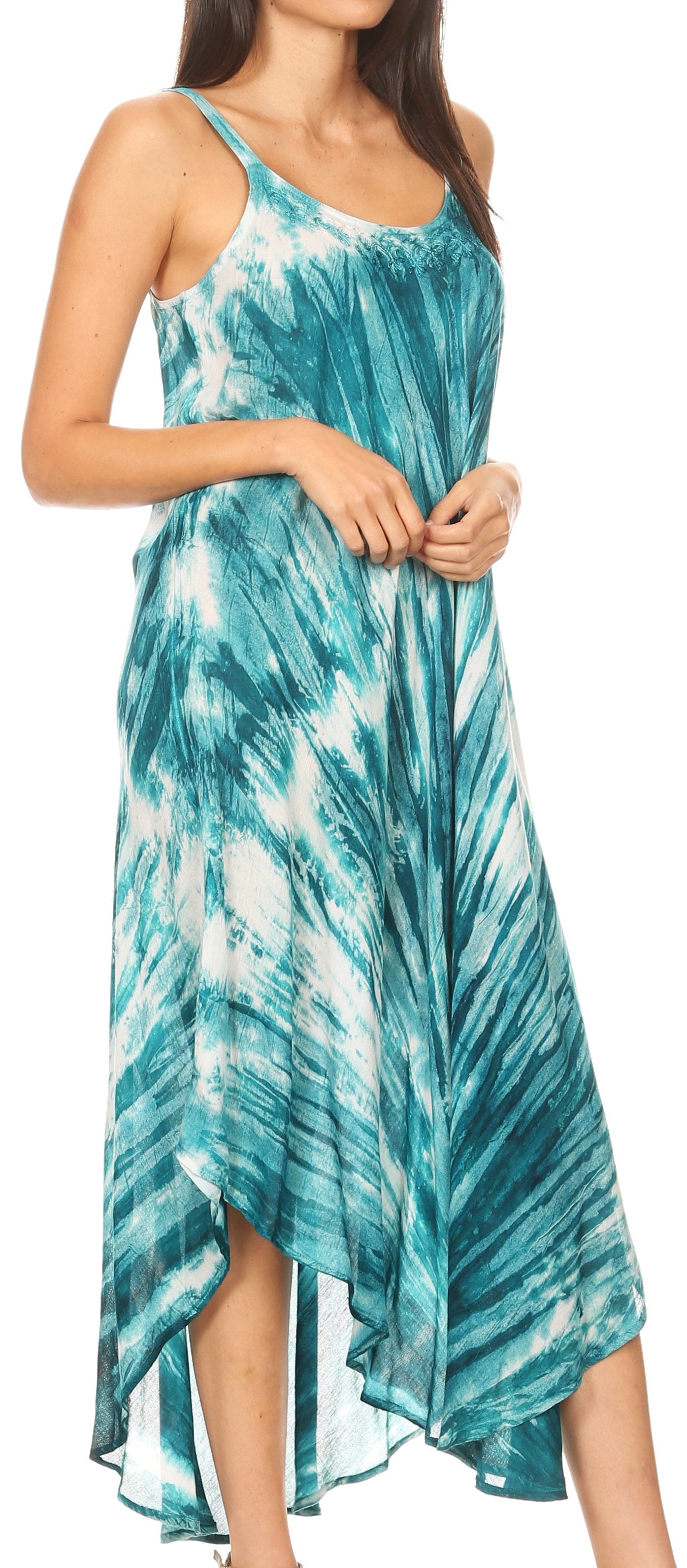 Sakkas - Liz Maxi Loose Sleeveless Summer Casual Tank Dress Cover-up Caftan