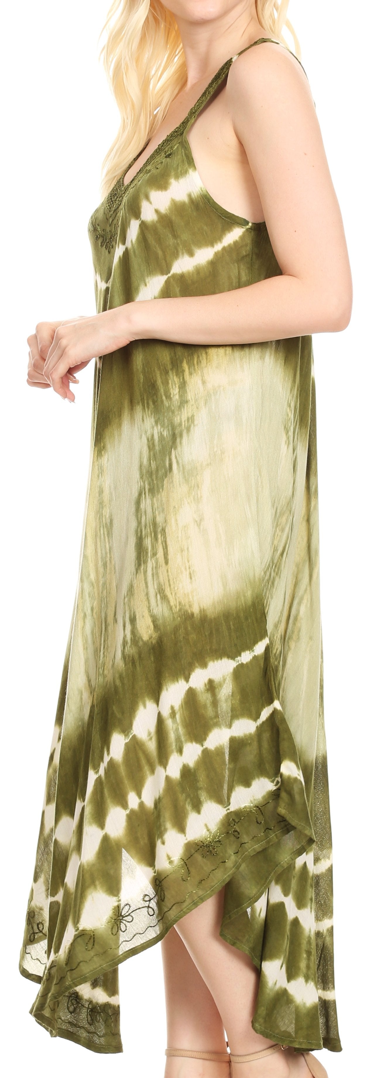 Sakkas - Liz Maxi Loose Sleeveless Summer Casual Tank Dress Cover-up Caftan