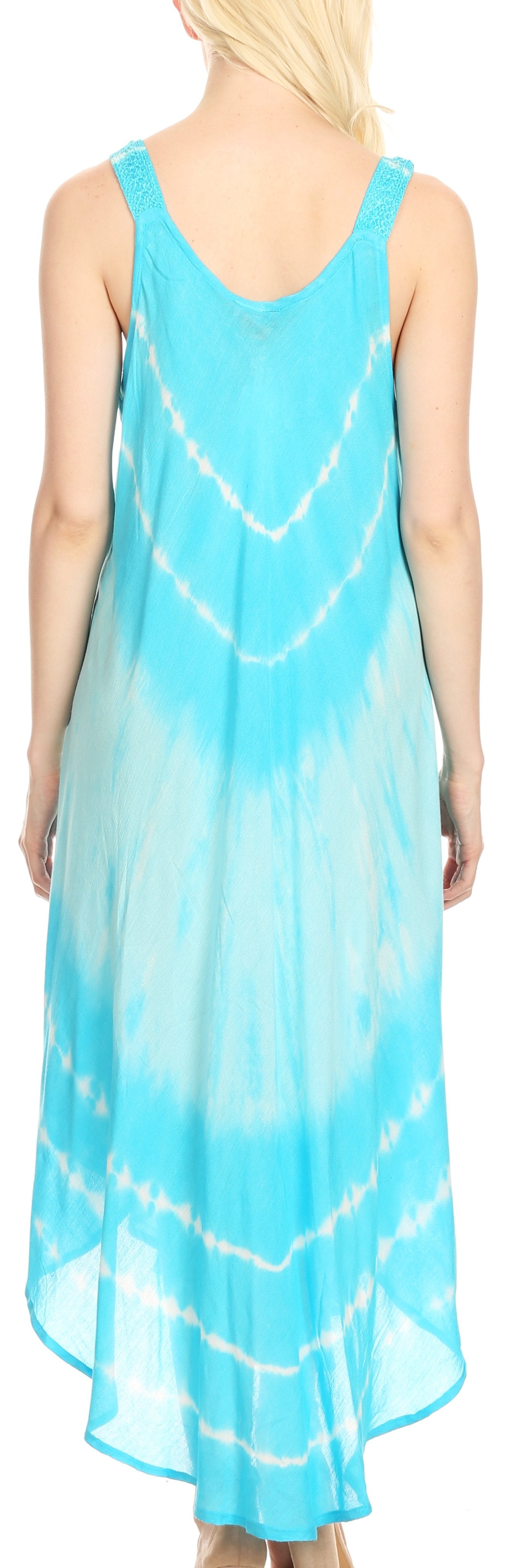 Sakkas - Liz Maxi Loose Sleeveless Summer Casual Tank Dress Cover-up Caftan