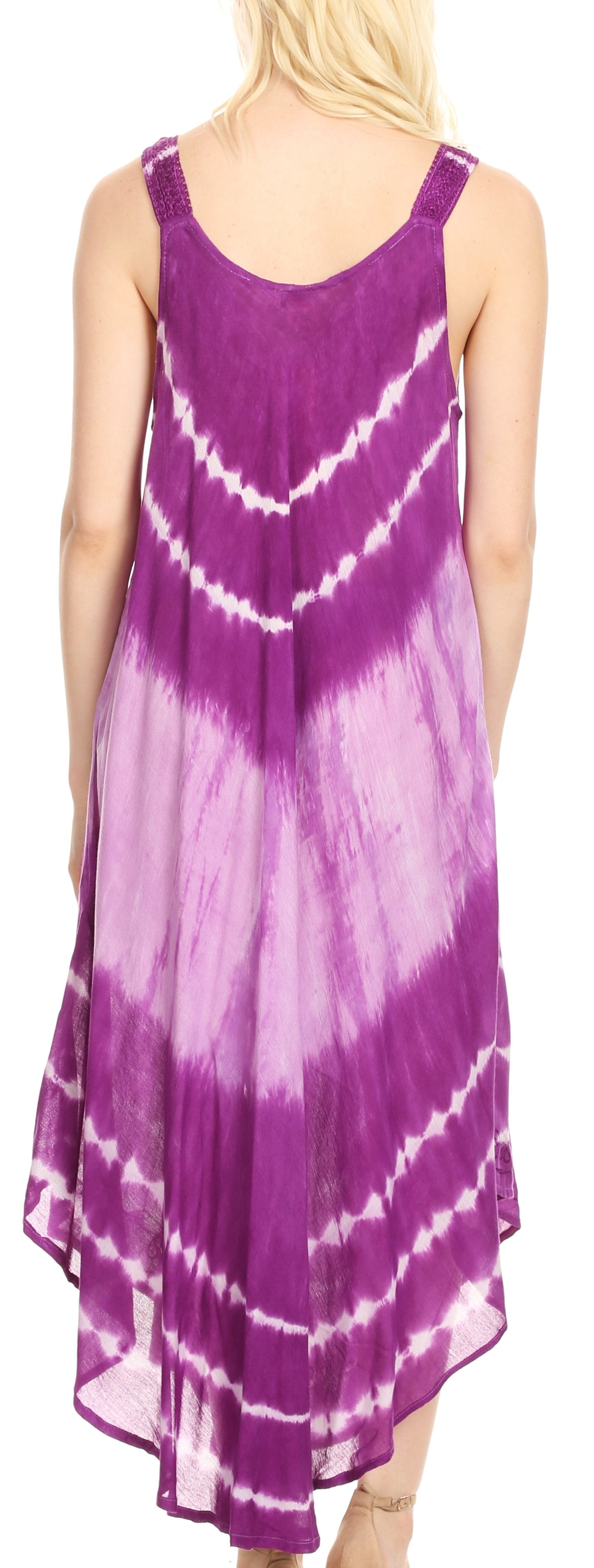 Sakkas - Liz Maxi Loose Sleeveless Summer Casual Tank Dress Cover-up Caftan