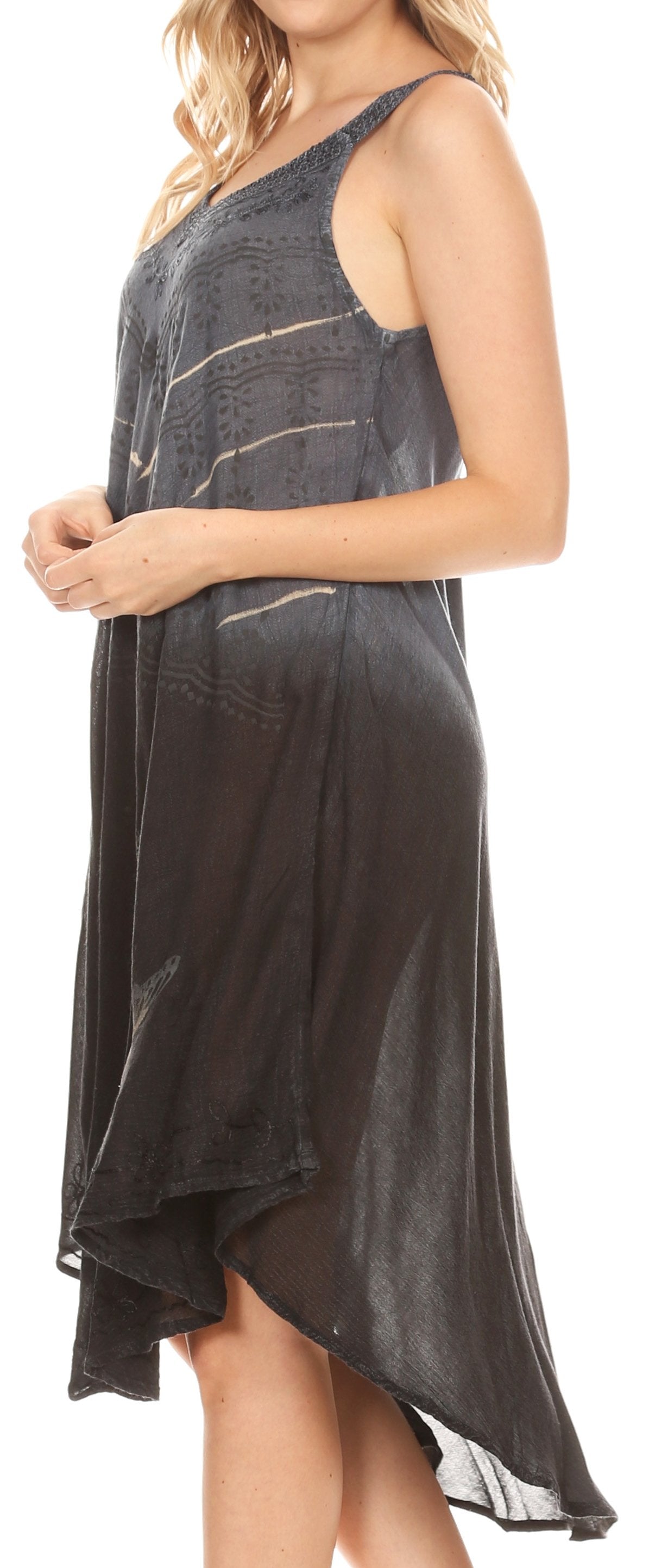 Sakkas - Liz Maxi Loose Sleeveless Summer Casual Tank Dress Cover-up Caftan