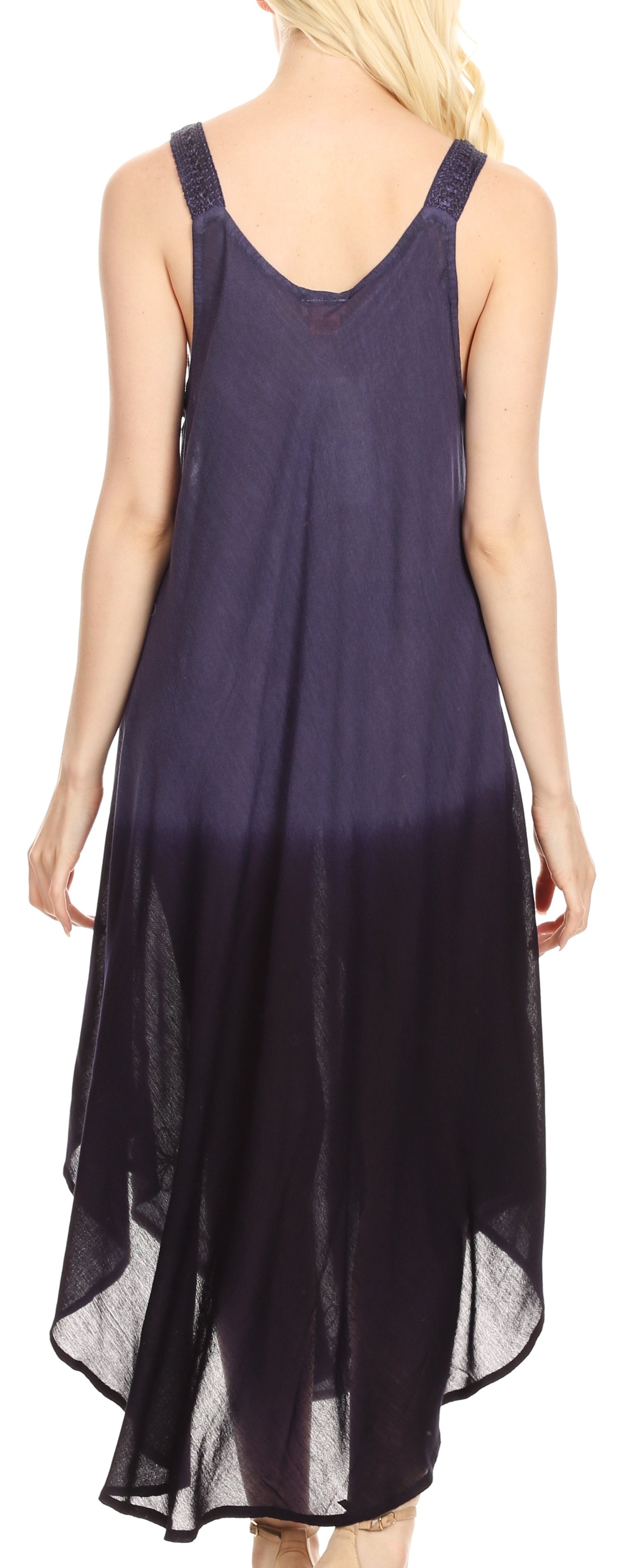 Sakkas - Liz Maxi Loose Sleeveless Summer Casual Tank Dress Cover-up Caftan
