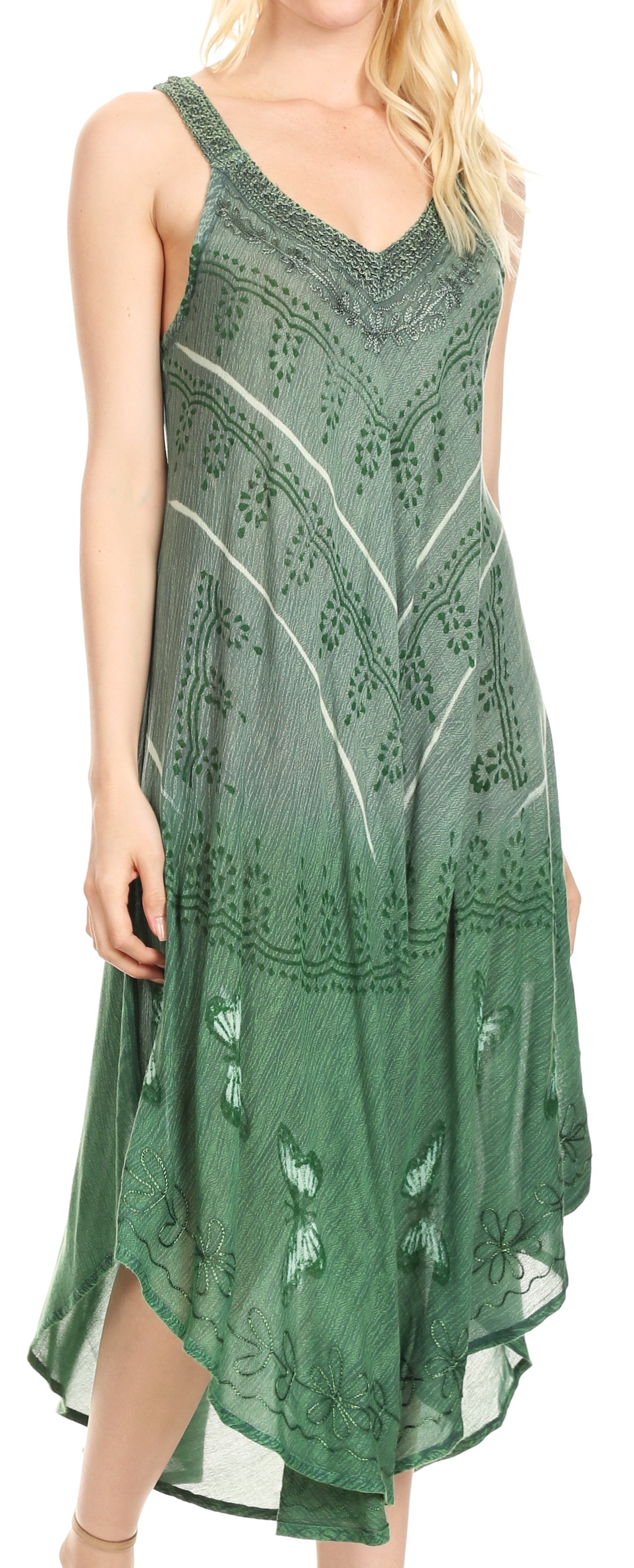 Sakkas - Liz Maxi Loose Sleeveless Summer Casual Tank Dress Cover-up Caftan