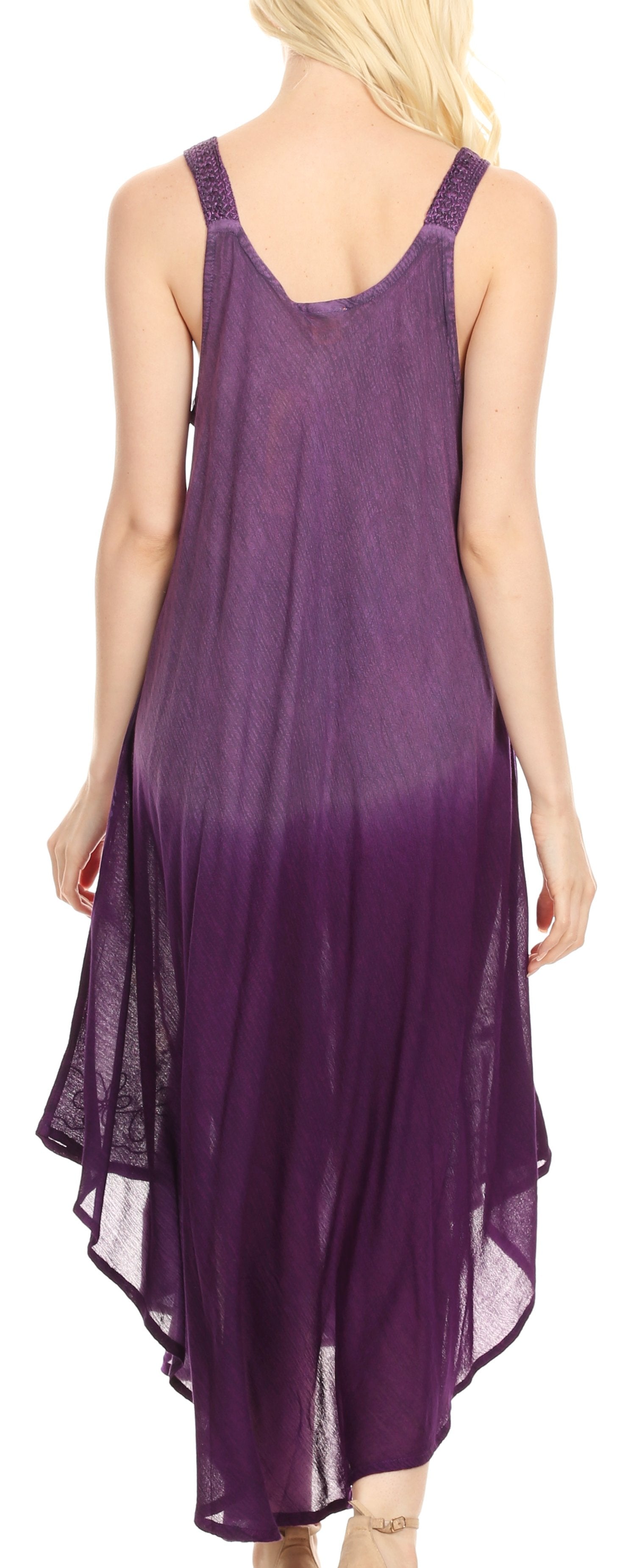 Sakkas - Liz Maxi Loose Sleeveless Summer Casual Tank Dress Cover-up Caftan