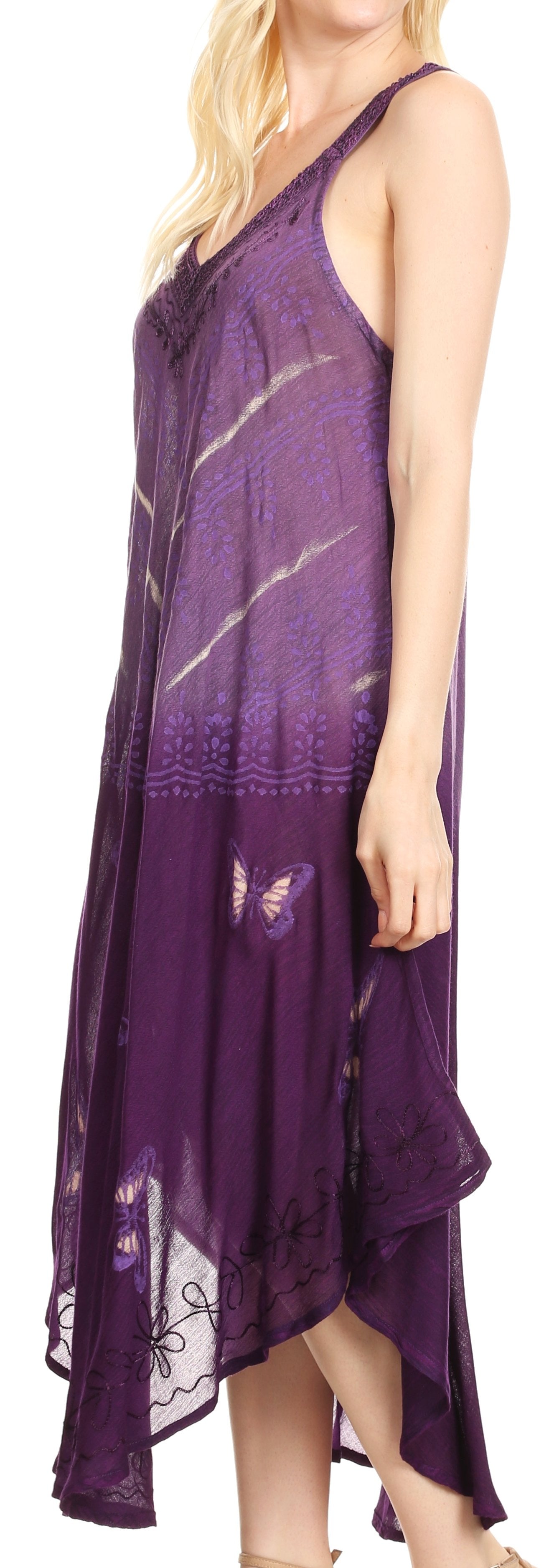 Sakkas - Liz Maxi Loose Sleeveless Summer Casual Tank Dress Cover-up Caftan