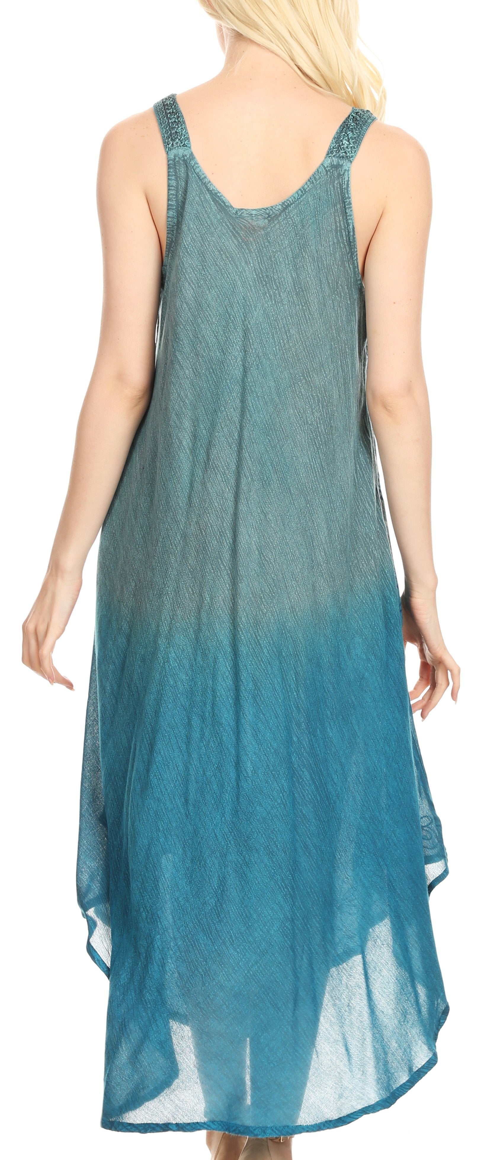 Sakkas - Liz Maxi Loose Sleeveless Summer Casual Tank Dress Cover-up Caftan