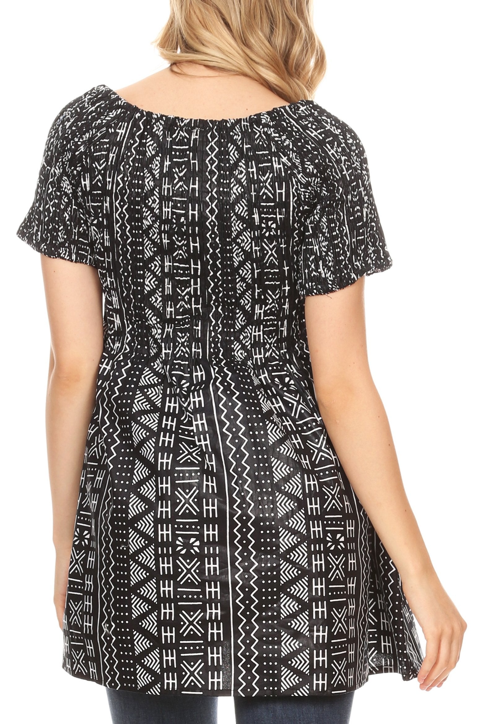 Sakkas - Ife Wax African Ankara Colorful Cocktail Short Dress