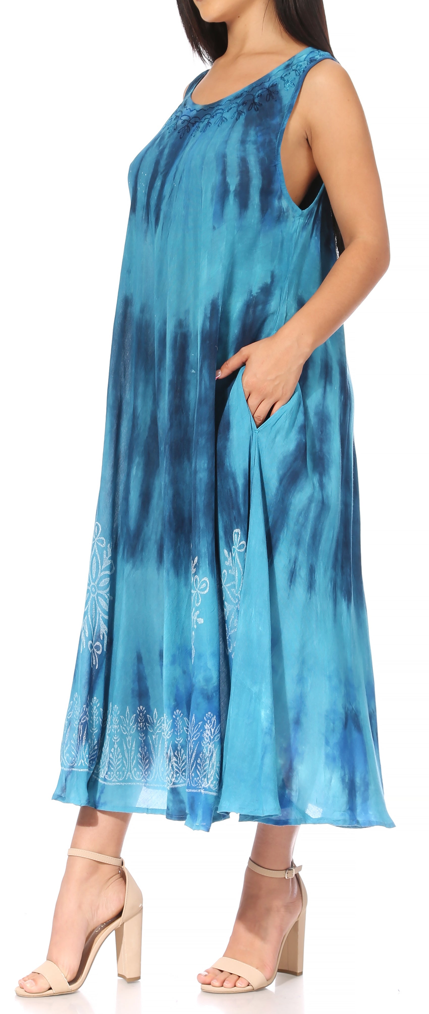 Sakkas - Liza Sleeveless Maxi Caftan