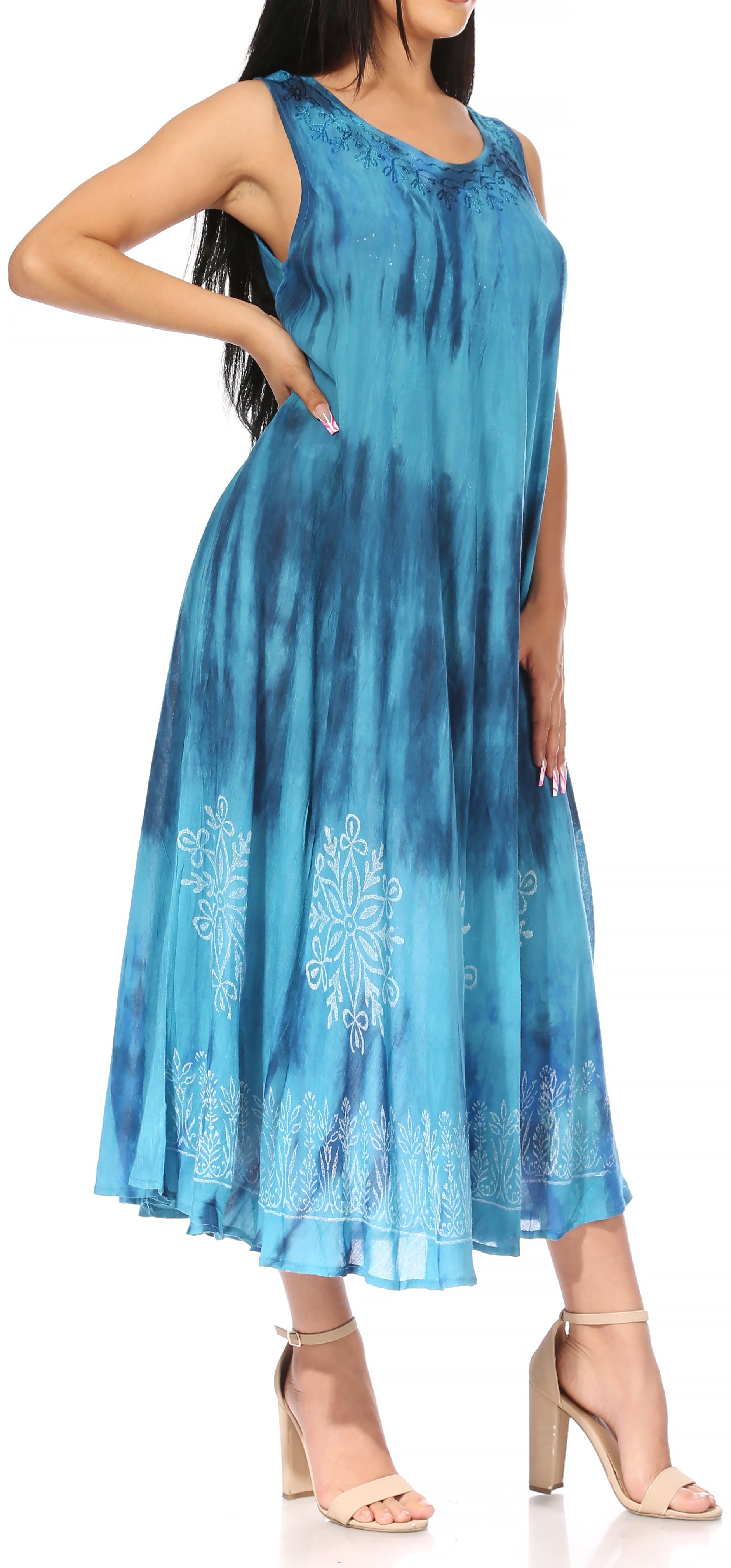 Sakkas - Liza Sleeveless Maxi Caftan