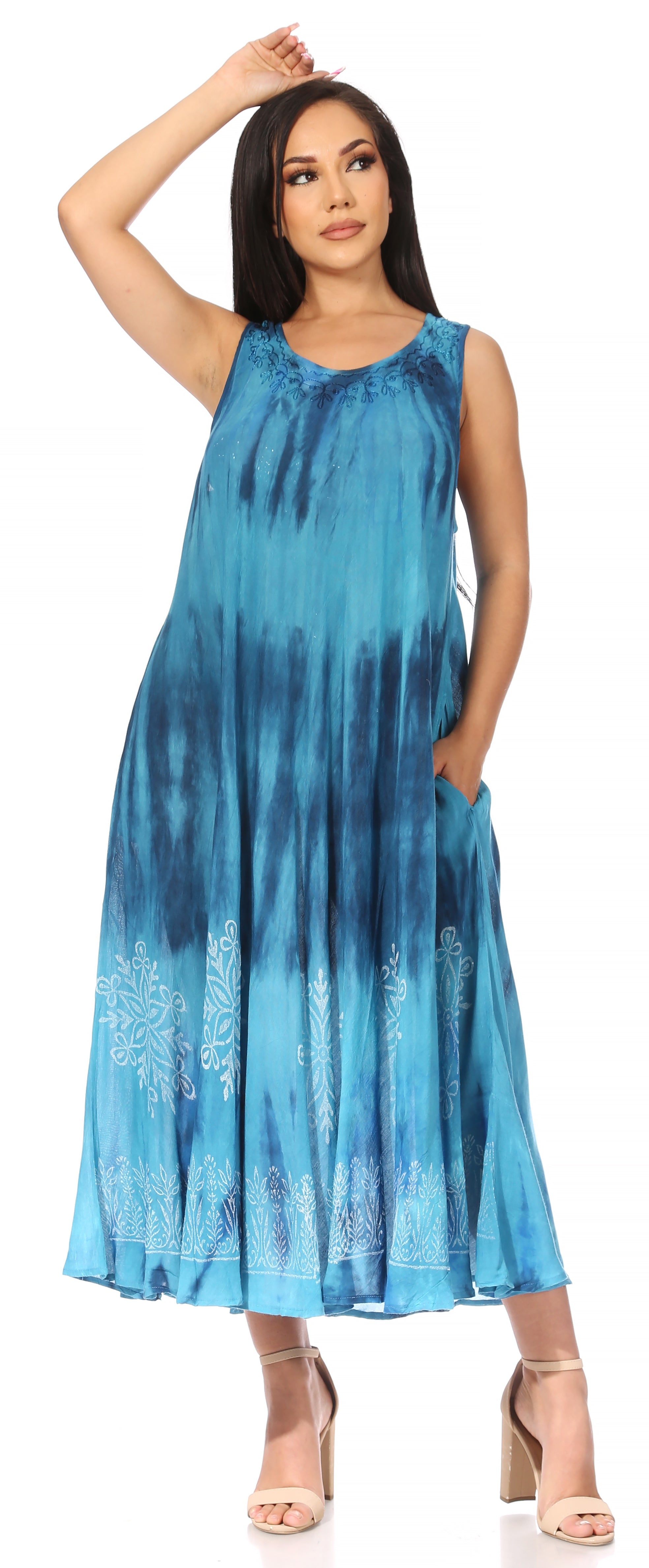 Sakkas - Liza Sleeveless Maxi Caftan