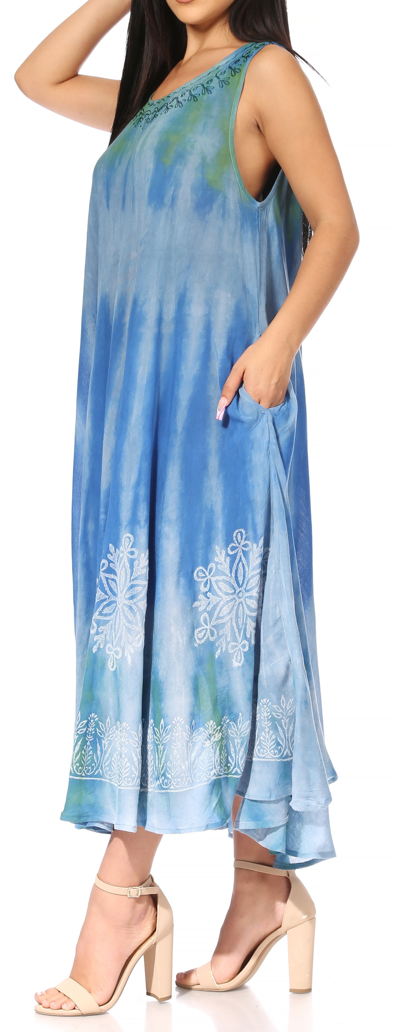 Sakkas - Liza Sleeveless Maxi Caftan