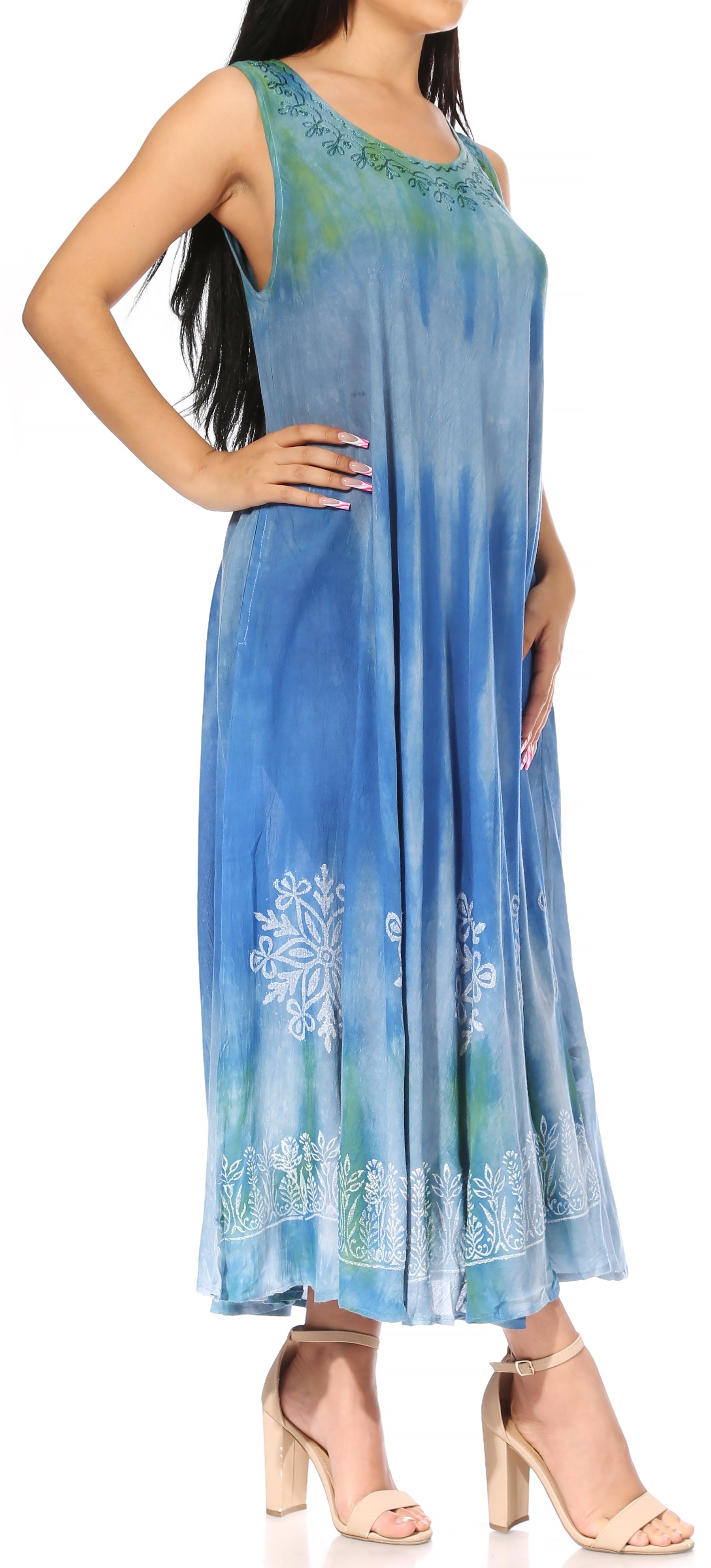 Sakkas - Liza Sleeveless Maxi Caftan