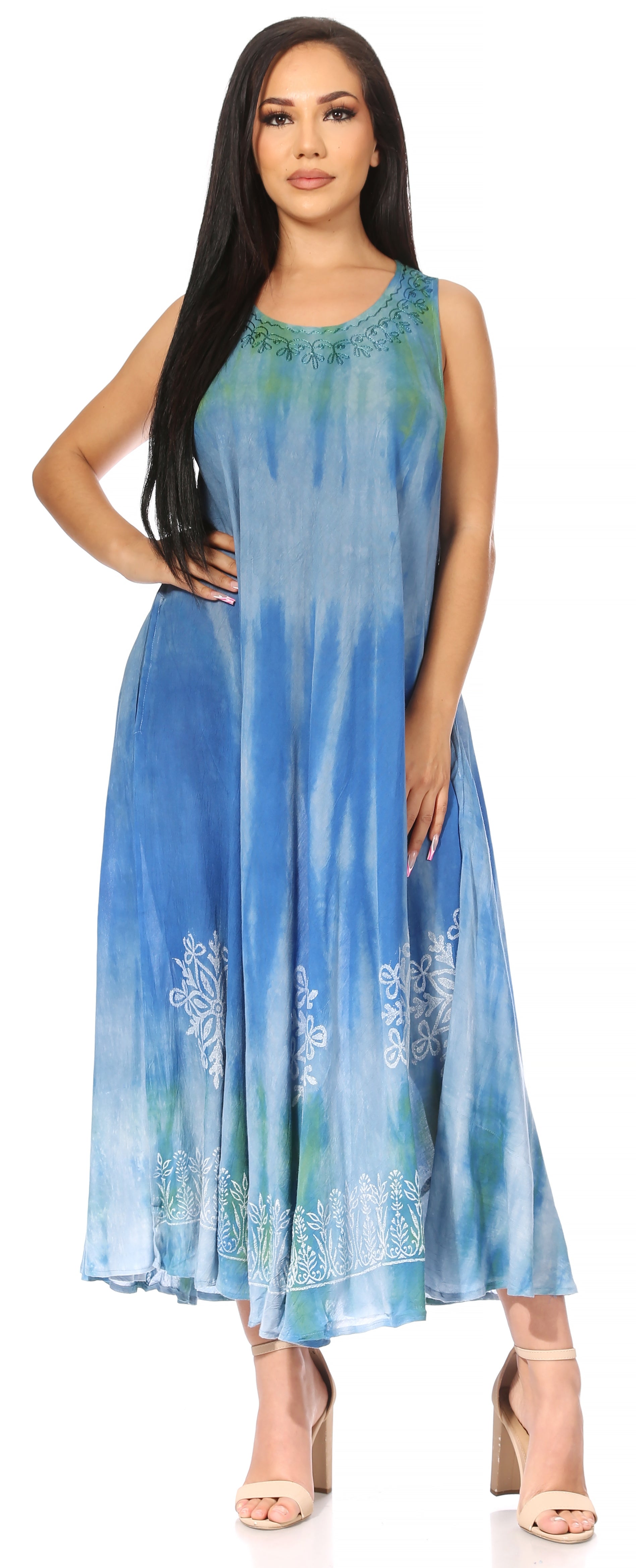 Sakkas - Liza Sleeveless Maxi Caftan