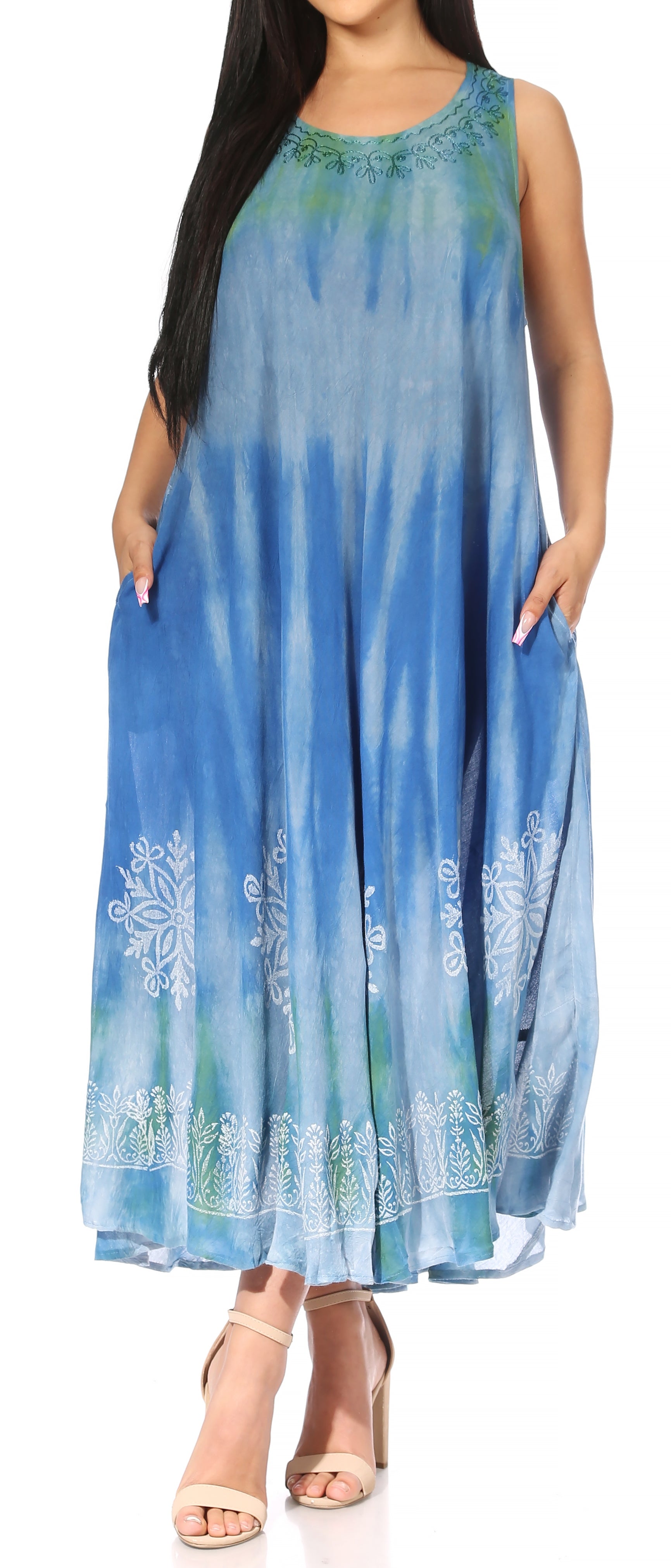 Sakkas - Liza Sleeveless Maxi Caftan